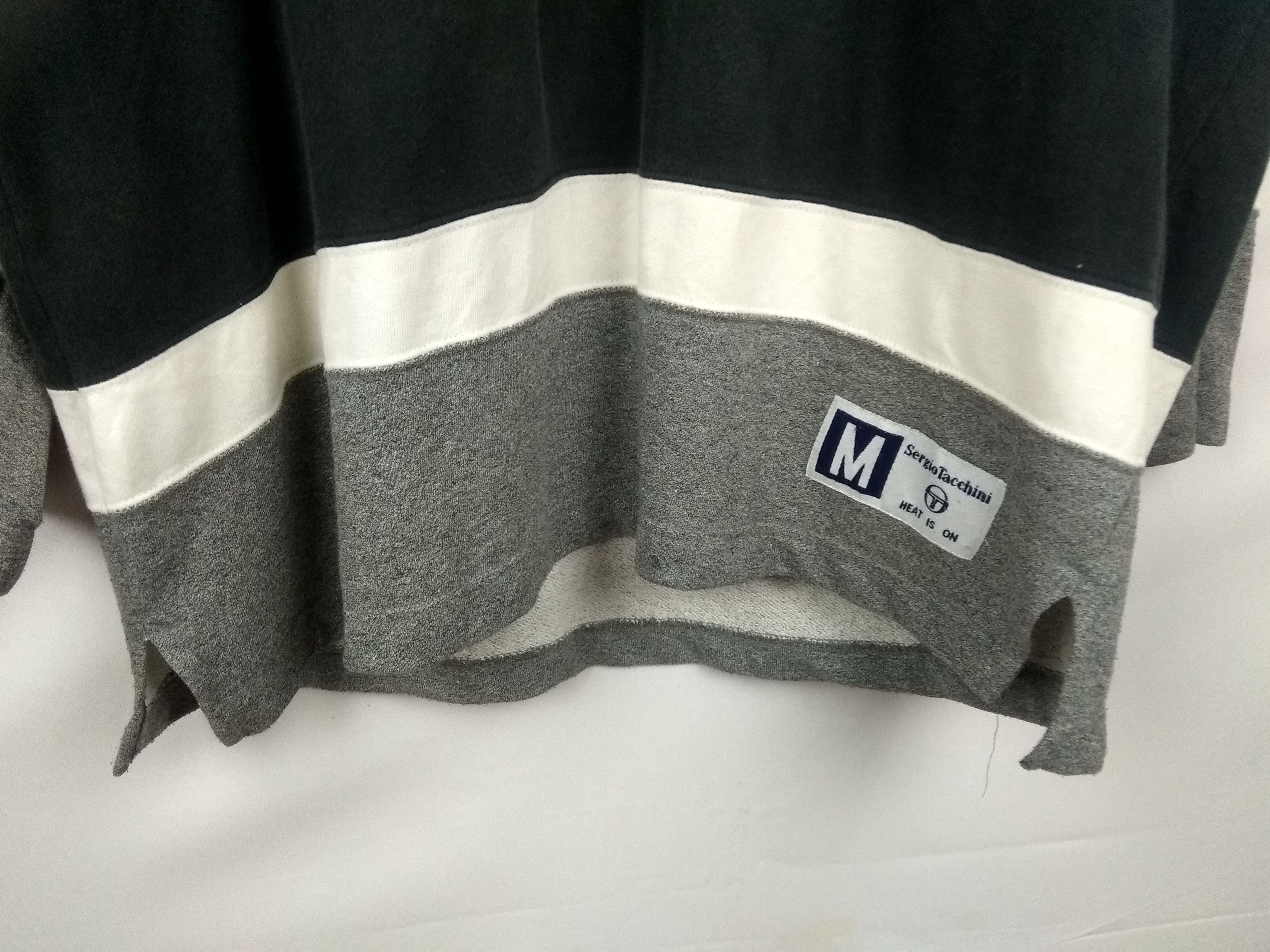 Sergio Tacchini Vintage Sergio Tacchini Jumper v neck Sweatshirt big logo Size US M / EU 48-50 / 2 - 9 Thumbnail