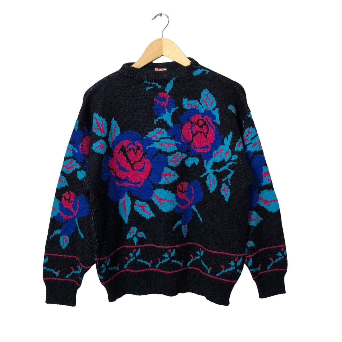image of Aran Isles Knitwear x Coloured Cable Knit Sweater Vintage Clock House Fullprint Knitwear Sweater Ju