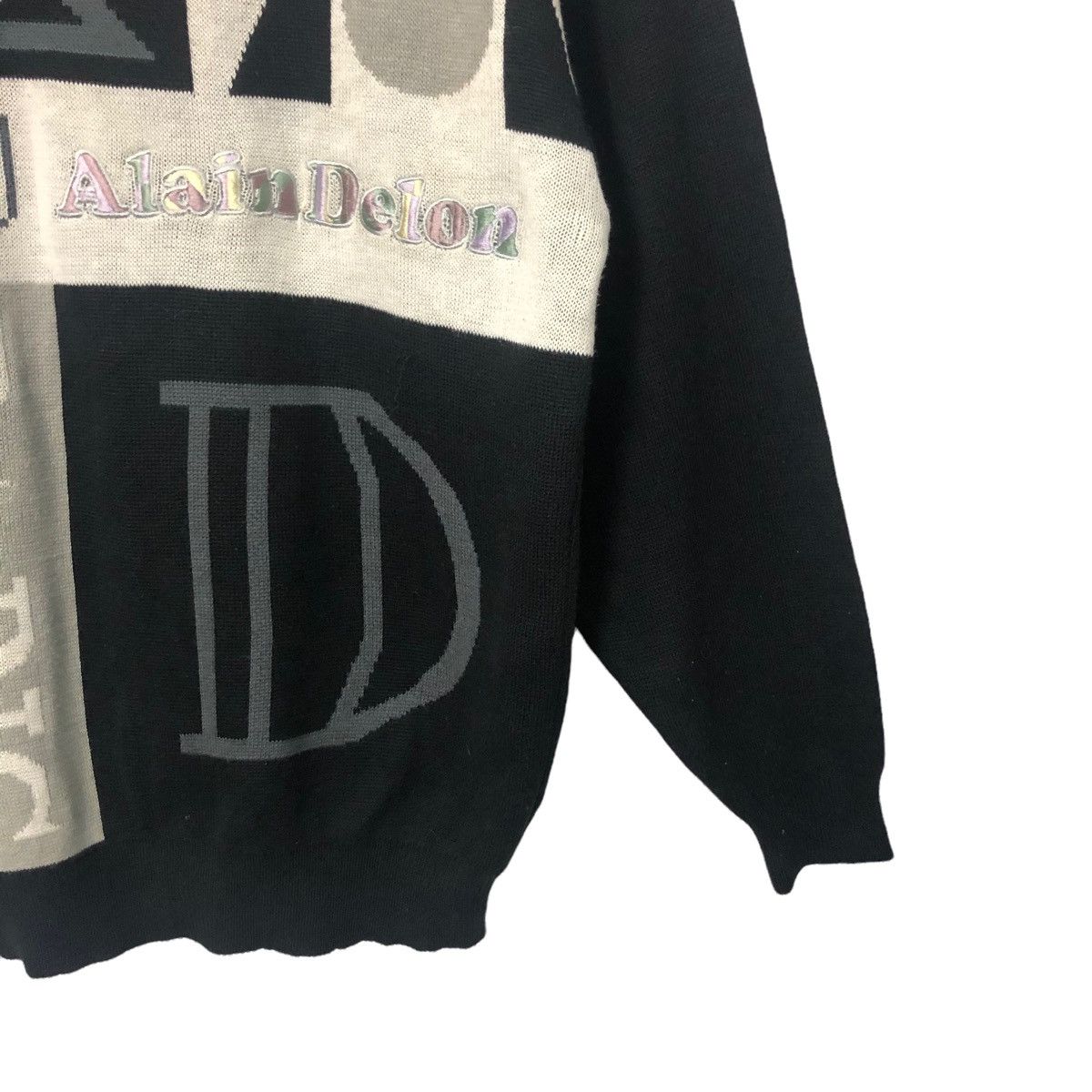 Aran Isles Knitwear Vtg Alain Delon Paris Embroidery Big Logo Knitwear Sweater Size US M / EU 48-50 / 2 - 2 Thumbnail