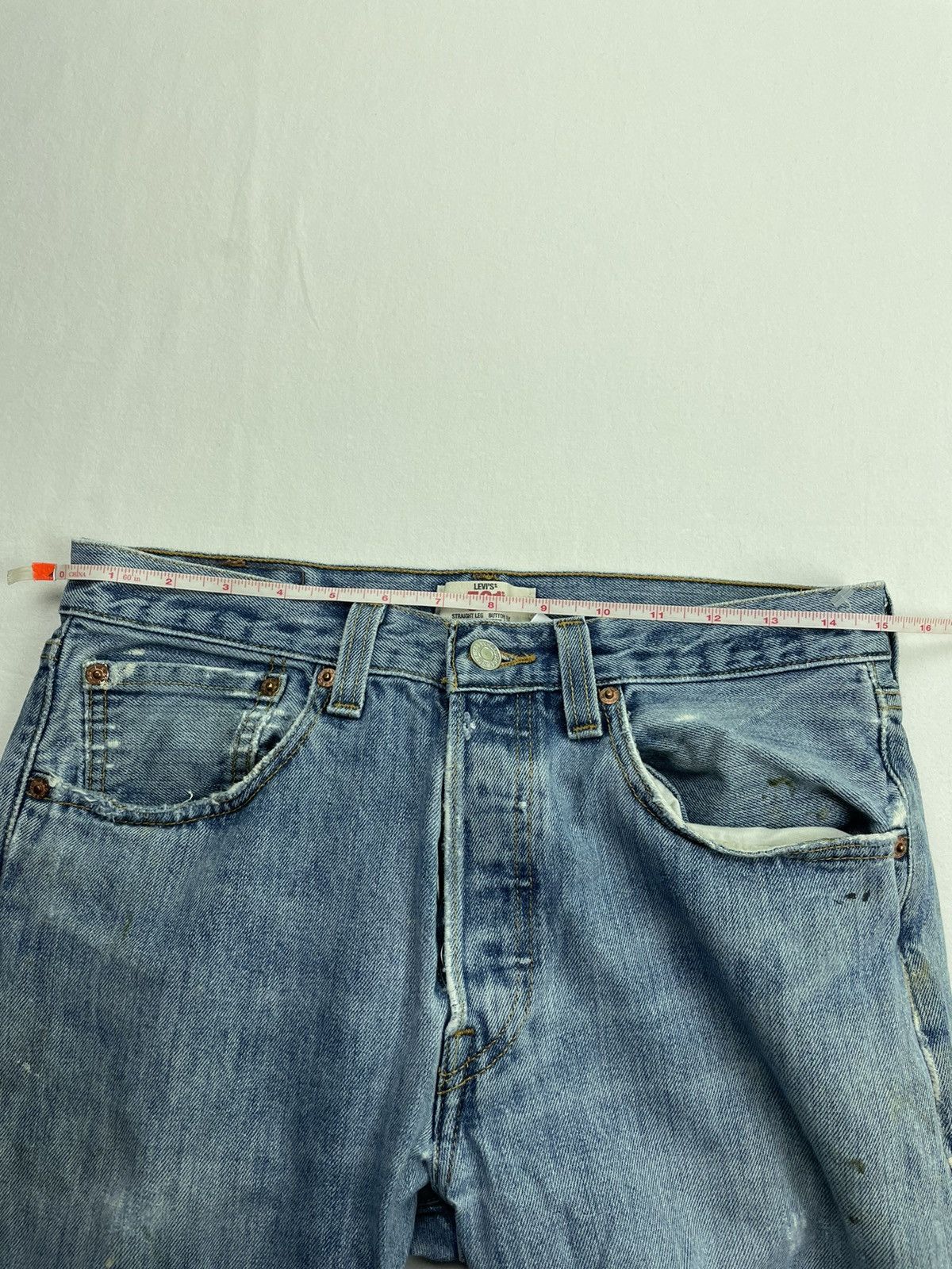 Levi's Levis 501 Painter Pants Denim Jeans Distressed Straight Cut Size US 30 / EU 46 - 13 Thumbnail