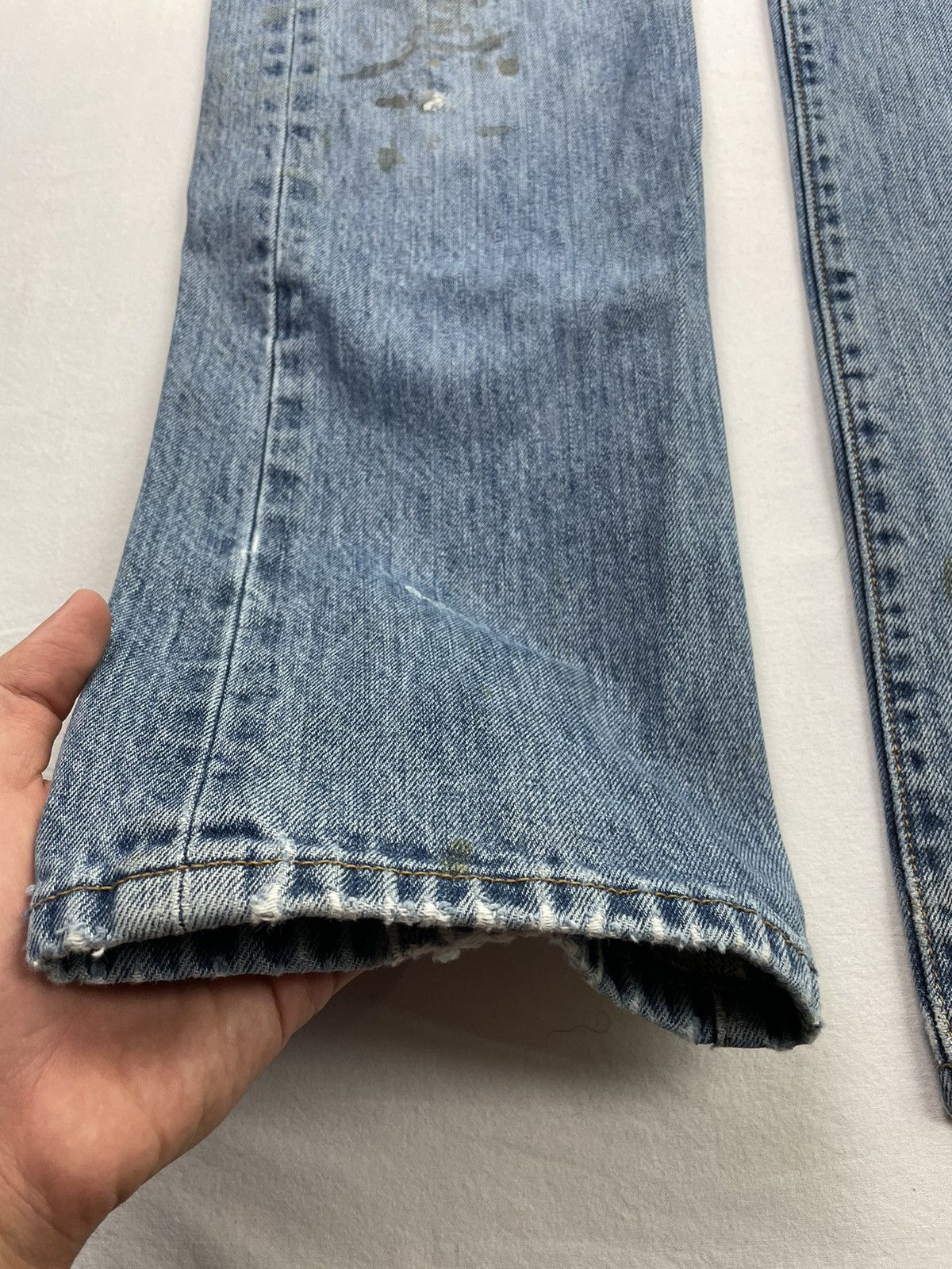 Levi's Levis 501 Painter Pants Denim Jeans Distressed Straight Cut Size US 30 / EU 46 - 11 Thumbnail