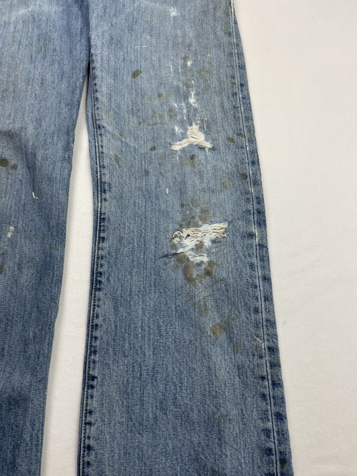 Levi's Levis 501 Painter Pants Denim Jeans Distressed Straight Cut Size US 30 / EU 46 - 7 Thumbnail