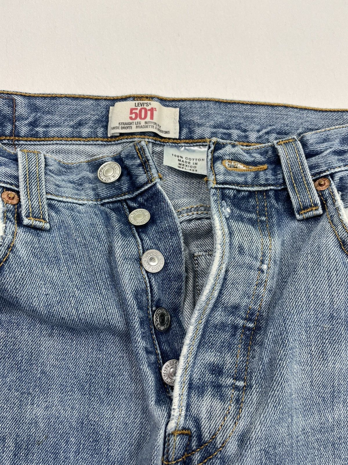 Levi's Levis 501 Painter Pants Denim Jeans Distressed Straight Cut Size US 30 / EU 46 - 5 Thumbnail