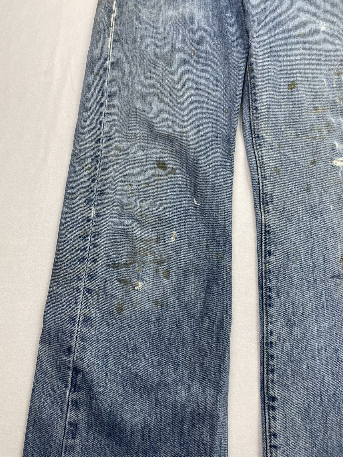 Levi's Levis 501 Painter Pants Denim Jeans Distressed Straight Cut Size US 30 / EU 46 - 6 Thumbnail