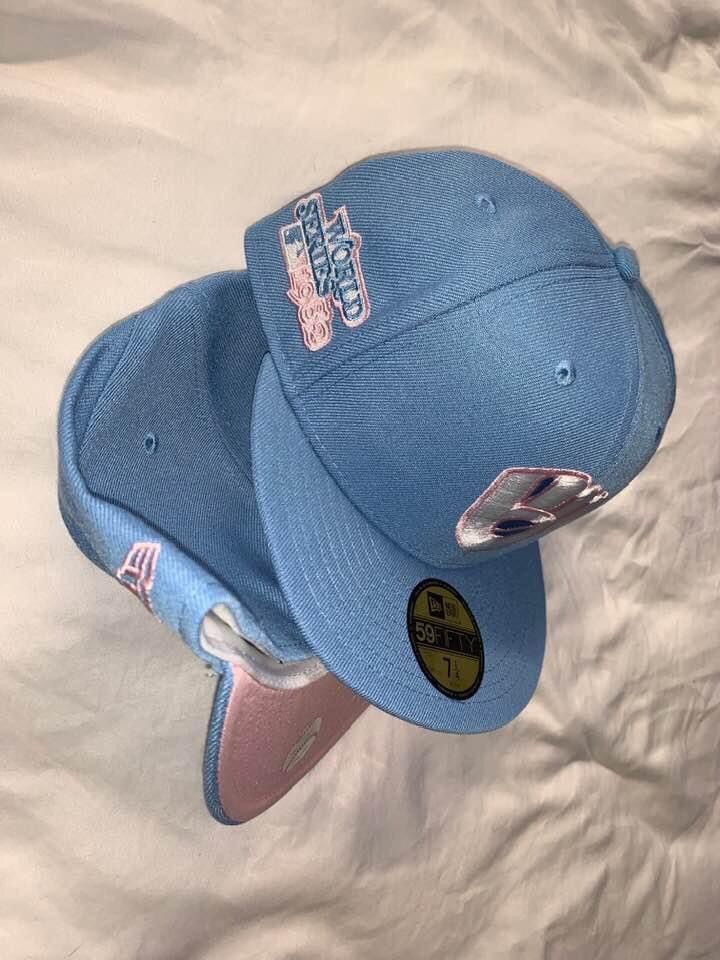 New Era Exclusive Milwaukee Brewers Cotton Candy Fitted Pink Bottom Size ONE SIZE - 2 Thumbnail
