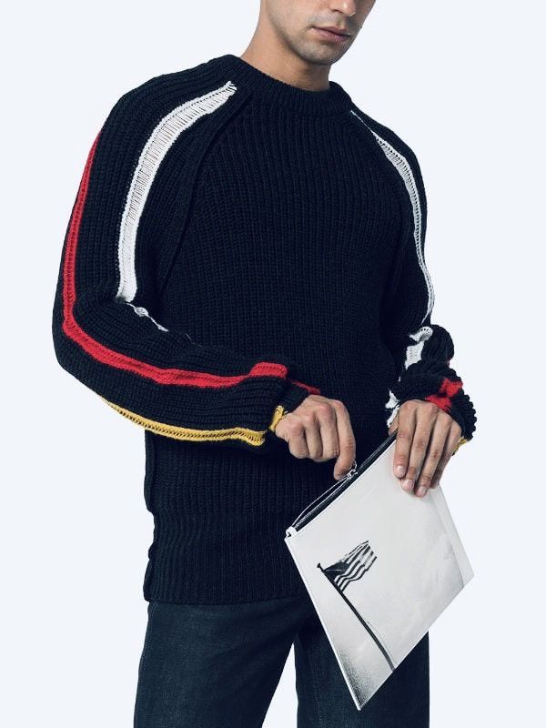 Calvin Klein 205W39NYC × Raf Simons Calvin Klein 205W39NYC American Flag Print Leather Pouch Size ONE SIZE - 7 Thumbnail