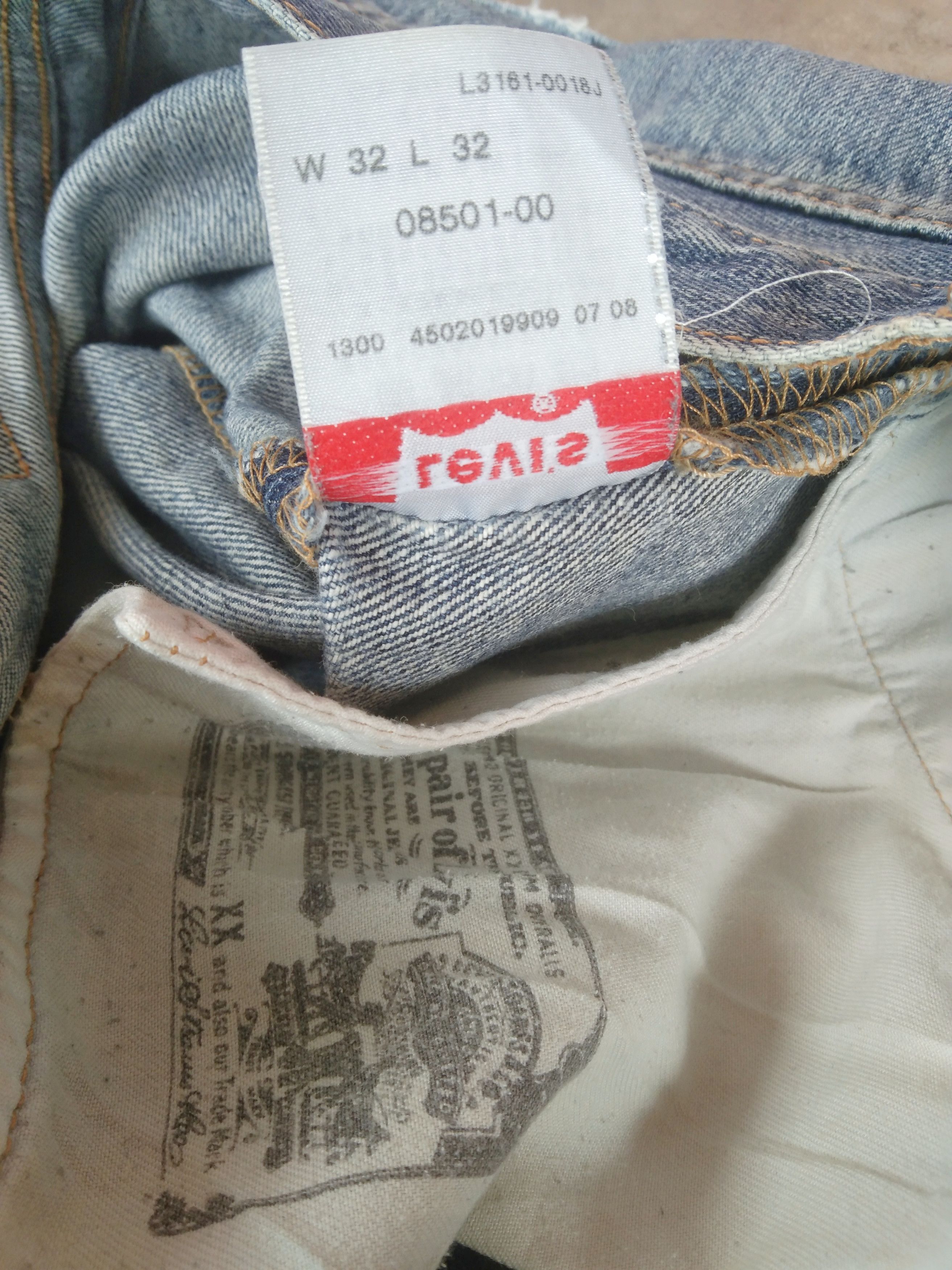 Levi's Vintage Levi's 501 Released Hem Distressed Jeans 32x30.5 Size US 32 / EU 48 - 10 Thumbnail