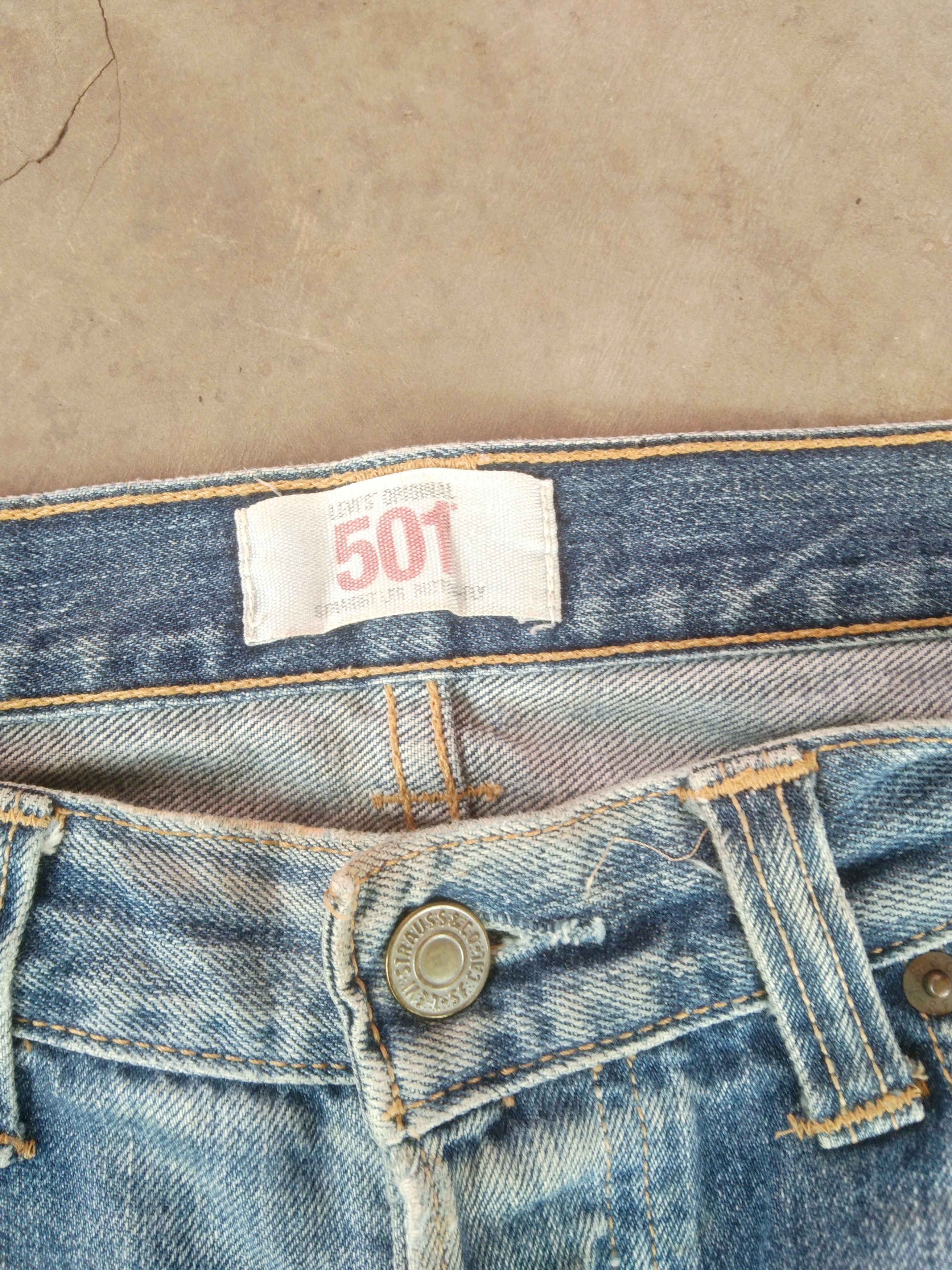 Levi's Vintage Levi's 501 Released Hem Distressed Jeans 32x30.5 Size US 32 / EU 48 - 9 Thumbnail