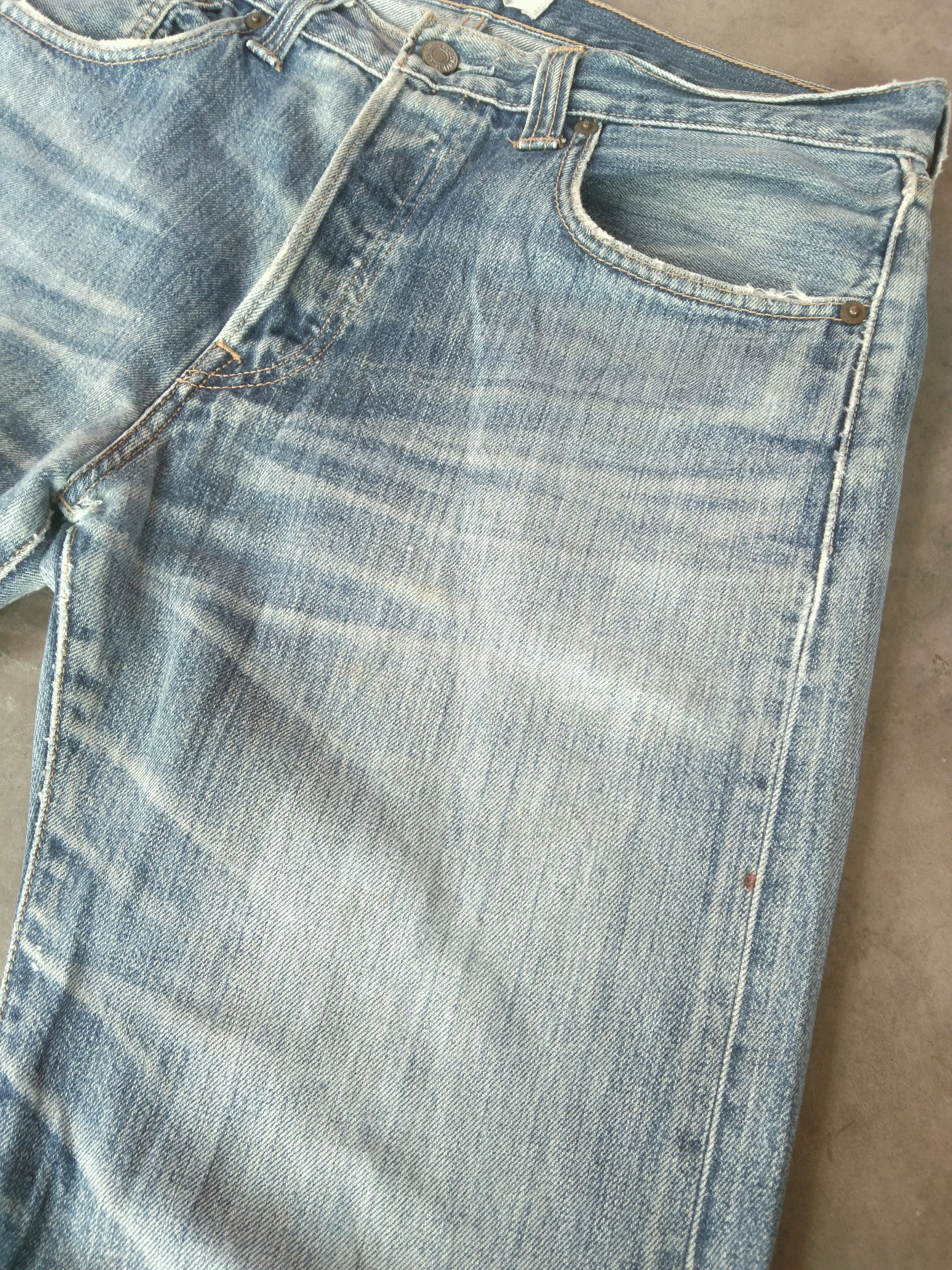 Levi's Vintage Levi's 501 Released Hem Distressed Jeans 32x30.5 Size US 32 / EU 48 - 7 Thumbnail