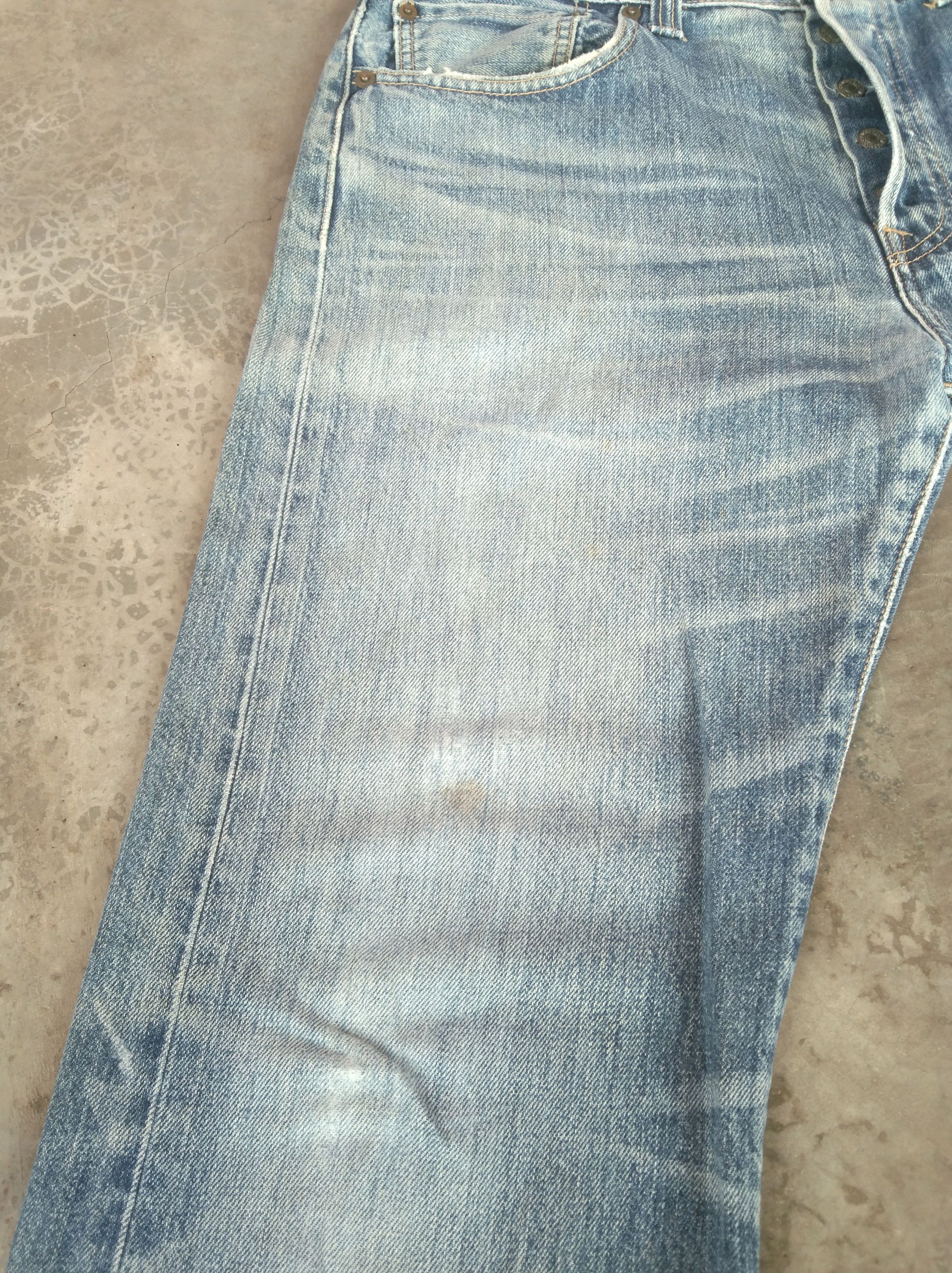 Levi's Vintage Levi's 501 Released Hem Distressed Jeans 32x30.5 Size US 32 / EU 48 - 8 Thumbnail