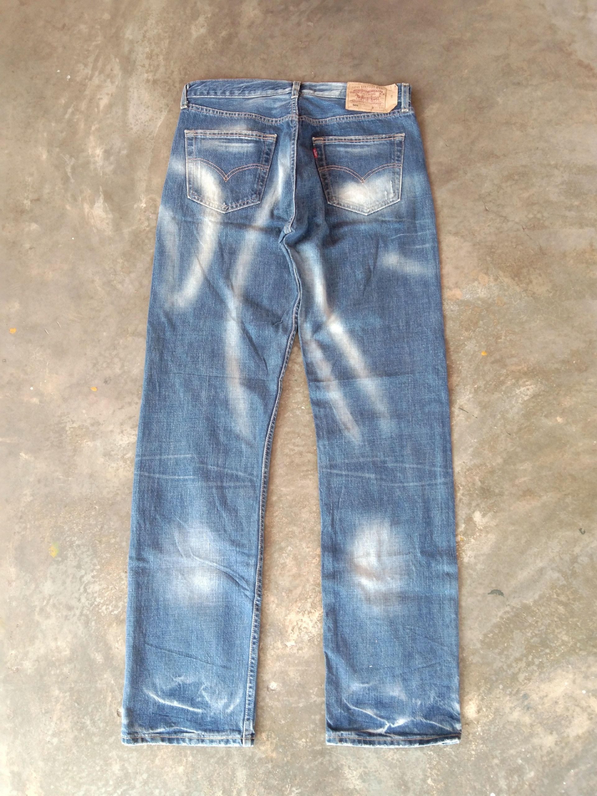 Levi's Vintage Levis 501 Straight Leg Distressed Jeans 32x34 Size US 32 / EU 48 - 2 Thumbnail