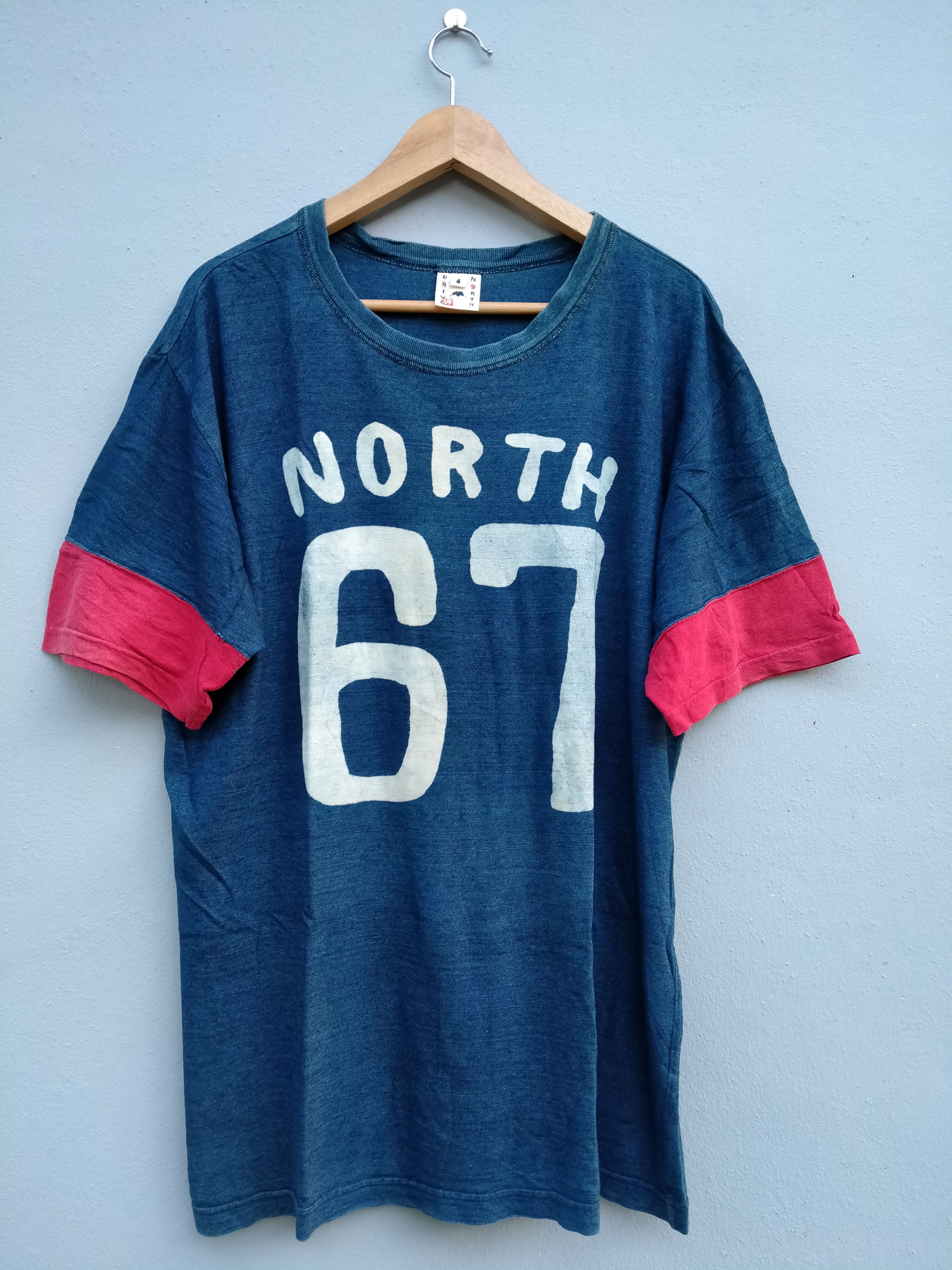 Vintage Japanese Brand Blue Faded Indigo Drive North 67