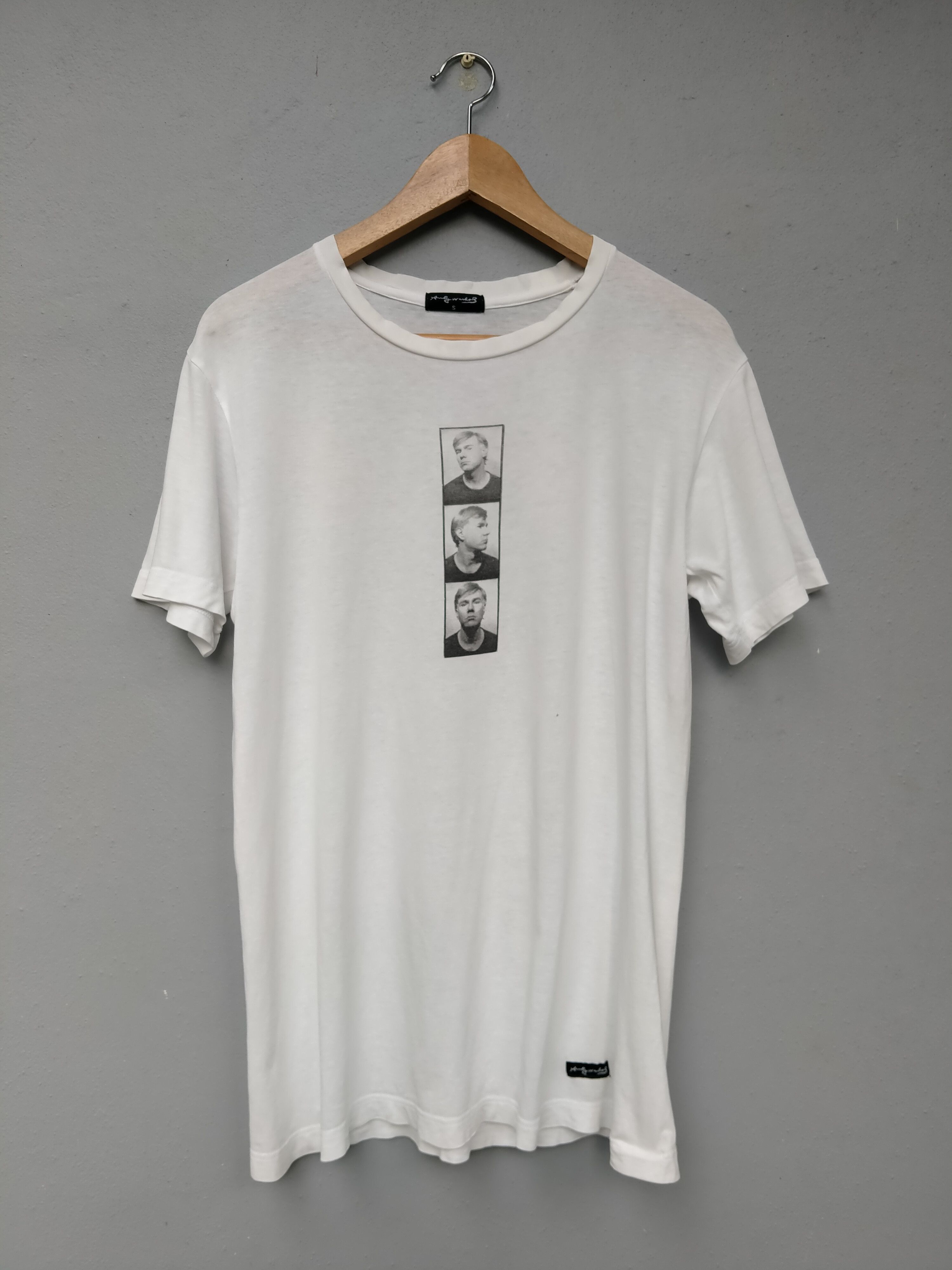 Vintage 90s Andy Warhol Photo Passport Distressed Tee