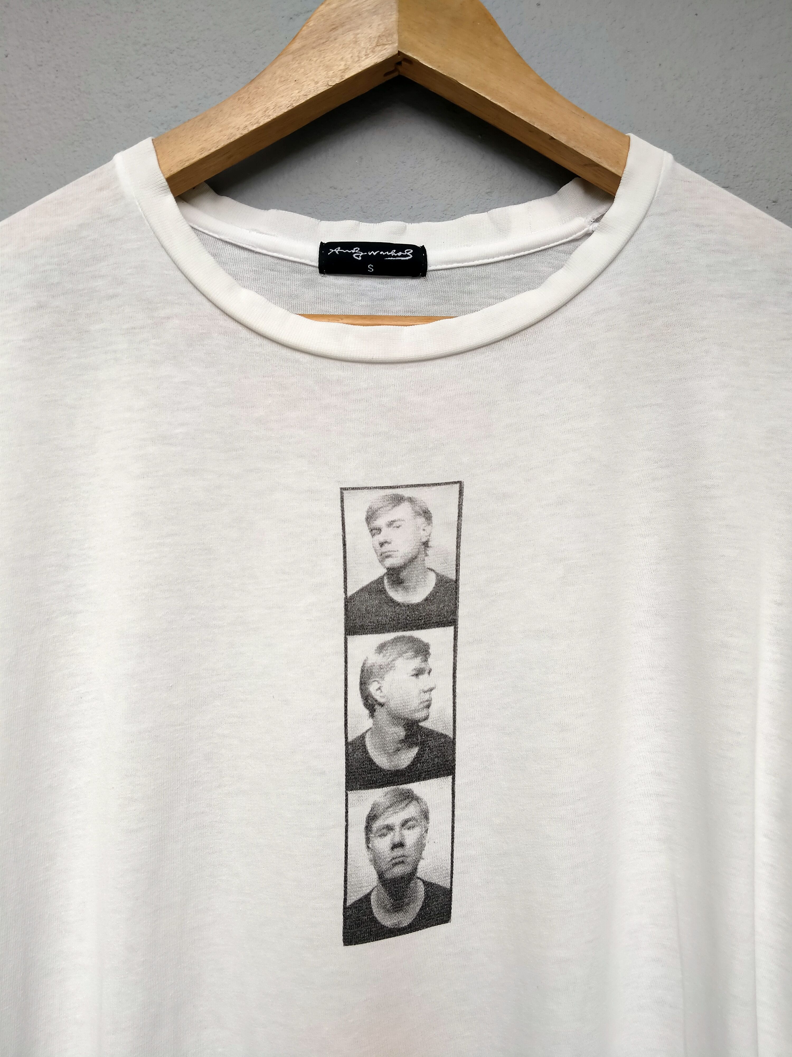 Andy Warhol Vintage 90s Andy Warhol Photo Passport Distressed Tee Size US S / EU 44-46 / 1 - 4 Thumbnail