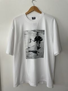 NEW STUSSY PARIS POCKET WHITE TEE SZ XL