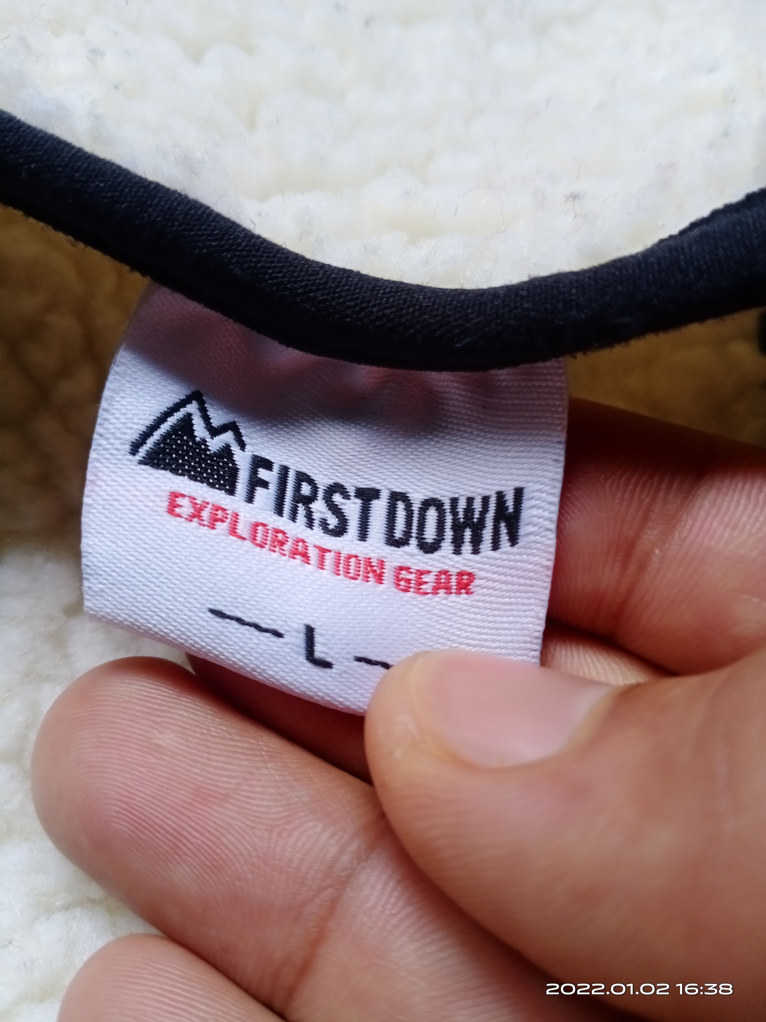 Japanese Brand Vintage First Down Deep Pile Fleece Jacket Size L / US 10 / IT 46 - 5 Thumbnail