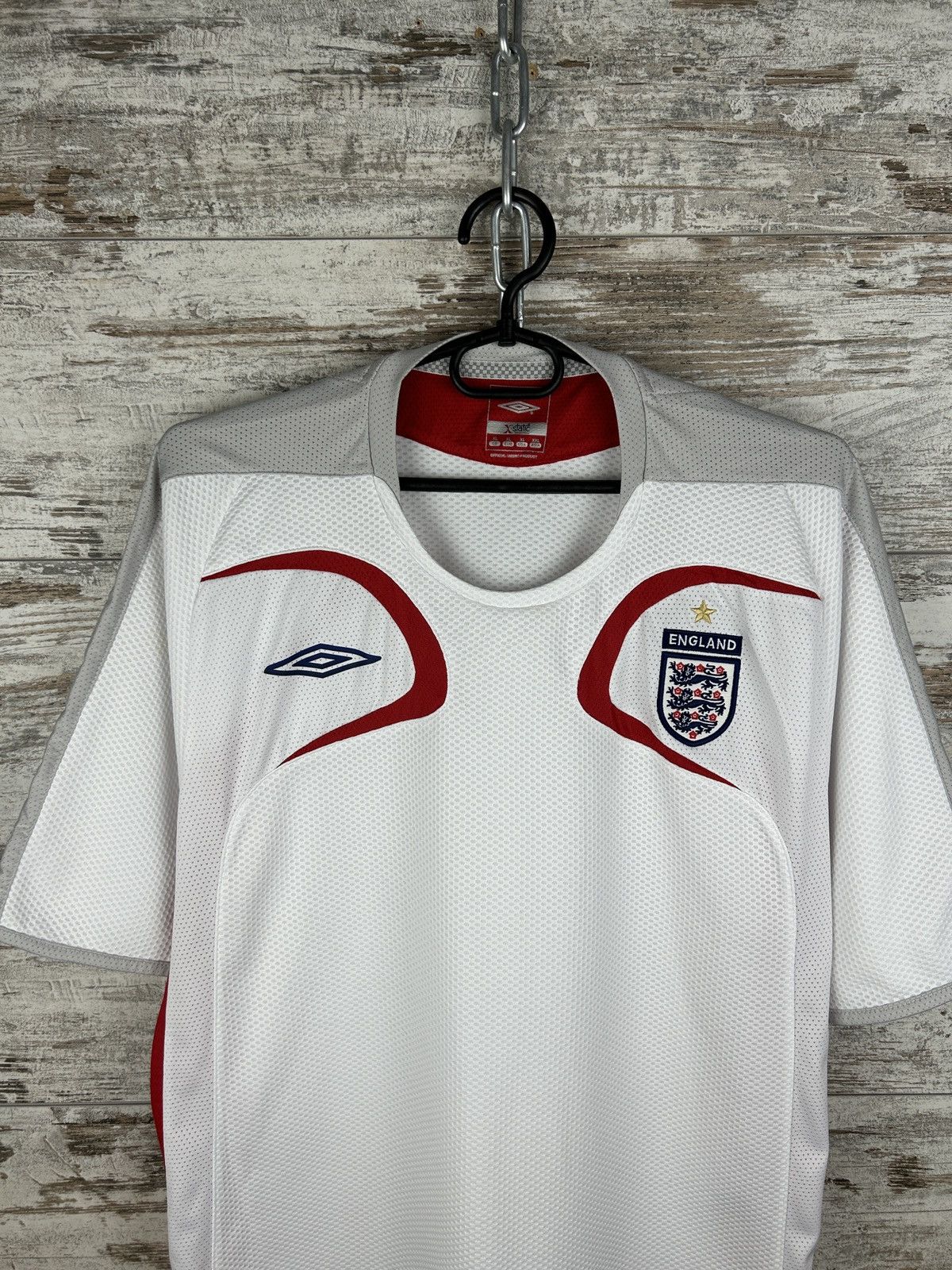 Umbro Mens Vintage Umbro England Home National Team T Shirt jersey Size US XL / EU 56 / 4 - 2 Thumbnail