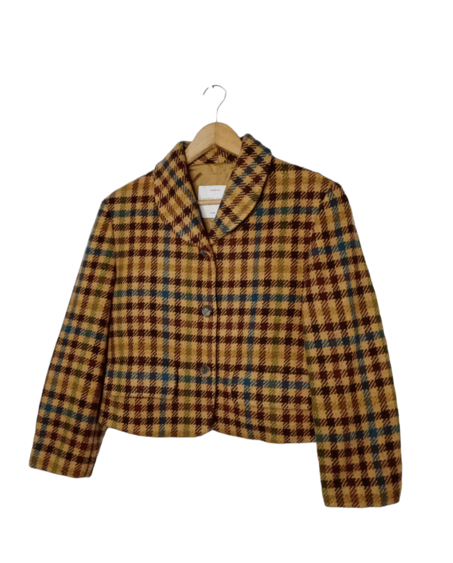 Designer × United Colors Of Benetton United Colors Of Benetton Wool Short Jacket Size M / US 6-8 / IT 42-44 - 1 Thumbnail
