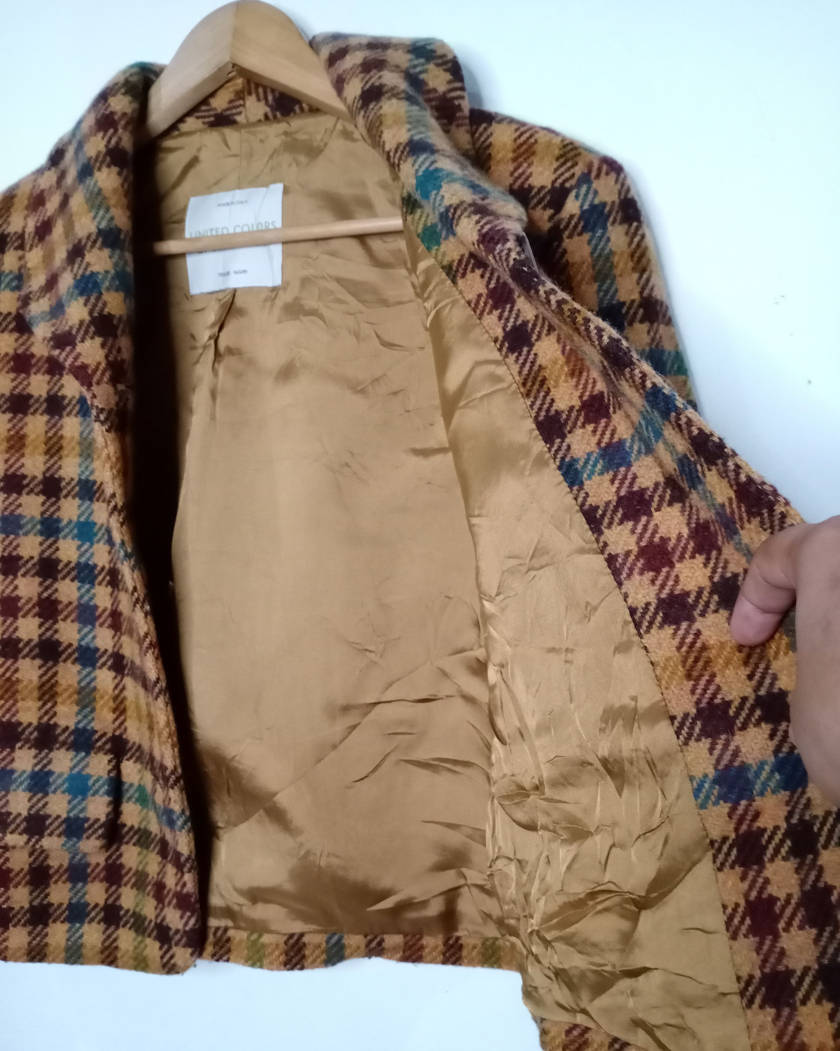 Designer × United Colors Of Benetton United Colors Of Benetton Wool Short Jacket Size M / US 6-8 / IT 42-44 - 6 Thumbnail