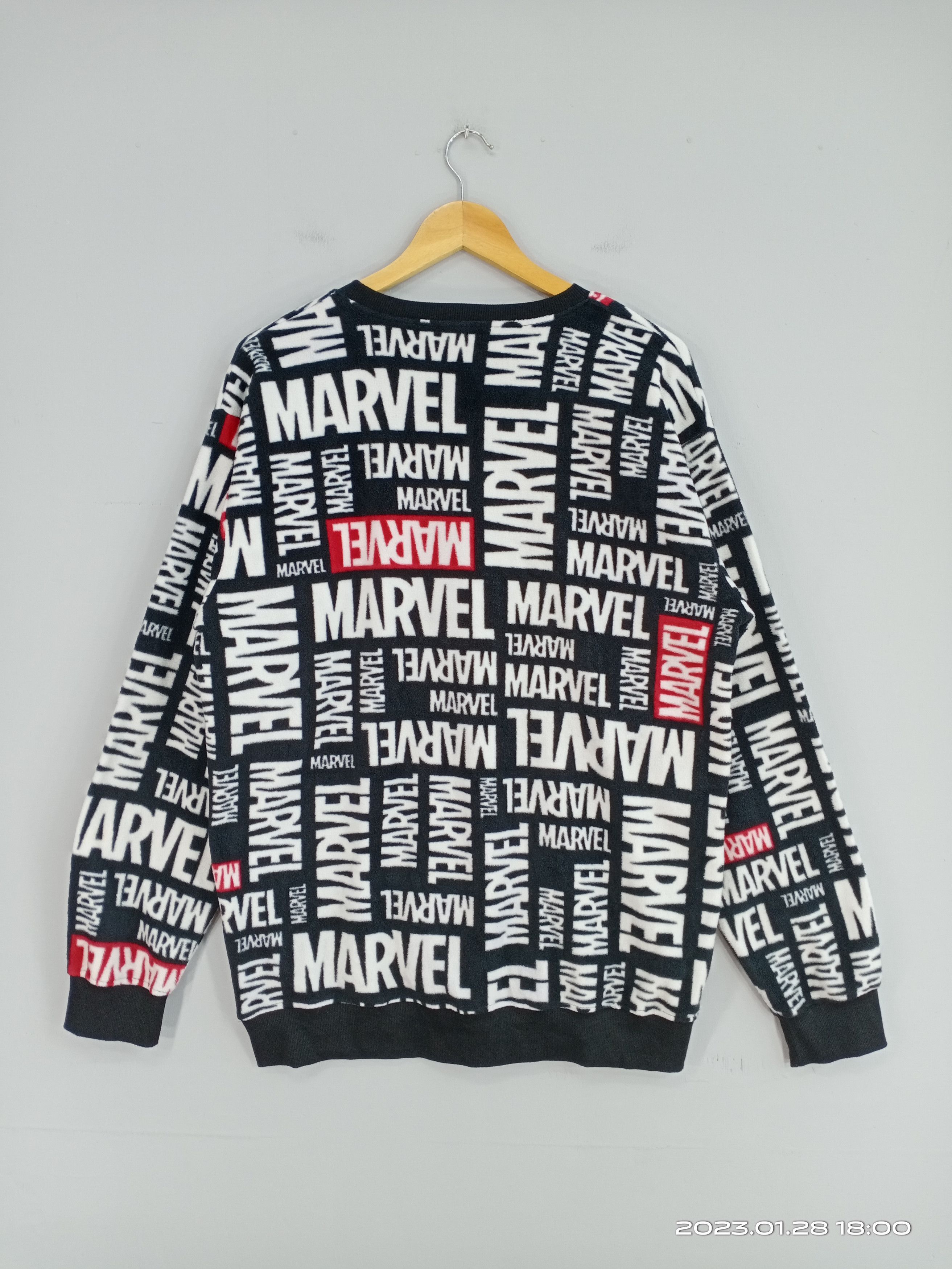 Japanese Brand × Marvel Comics 💥RARE💥Marvel Fullprint Fleece Sweatshirt Size US L / EU 52-54 / 3 - 10 Thumbnail