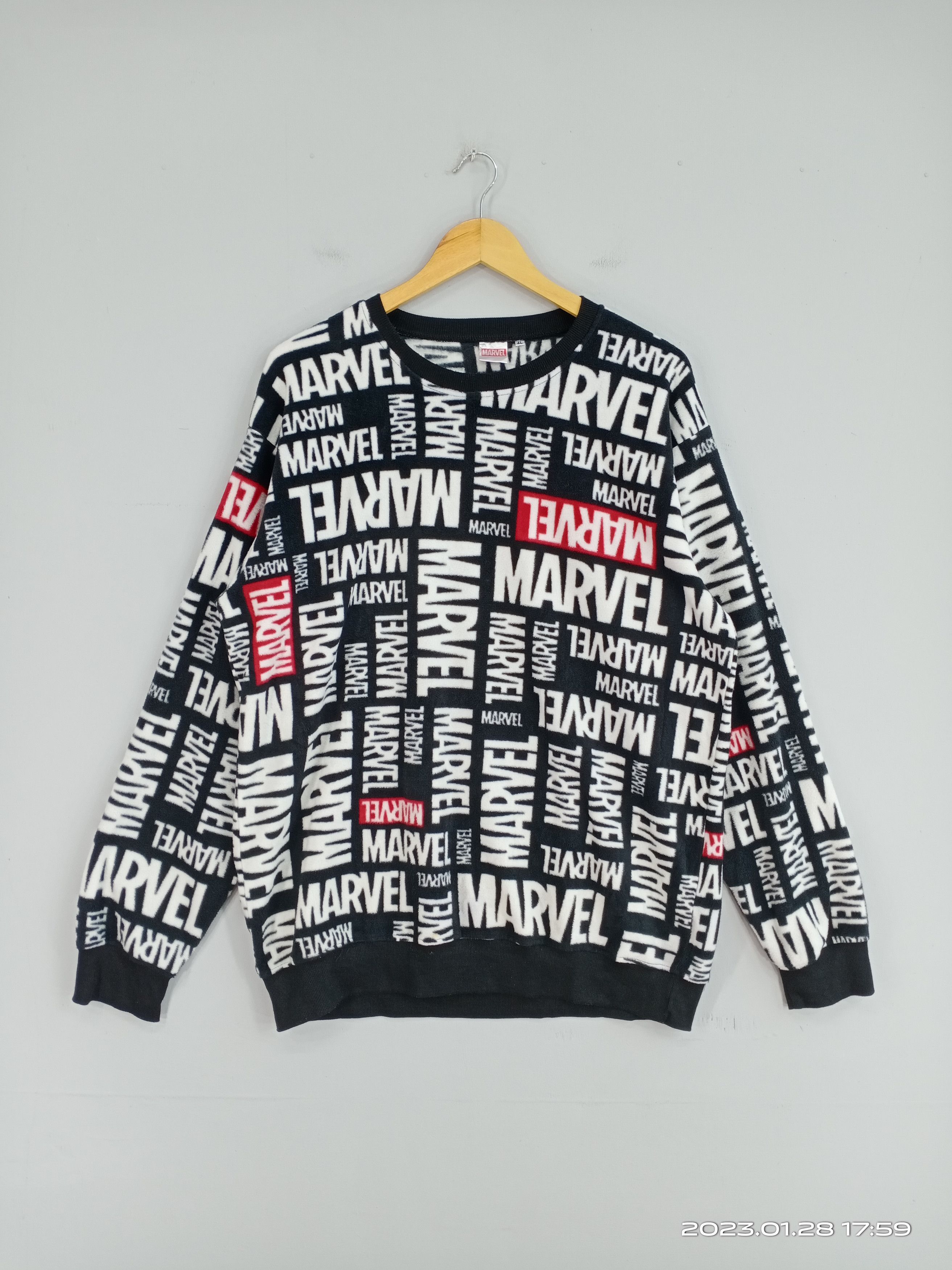 Japanese Brand × Marvel Comics 💥RARE💥Marvel Fullprint Fleece Sweatshirt Size US L / EU 52-54 / 3 - 1 Thumbnail
