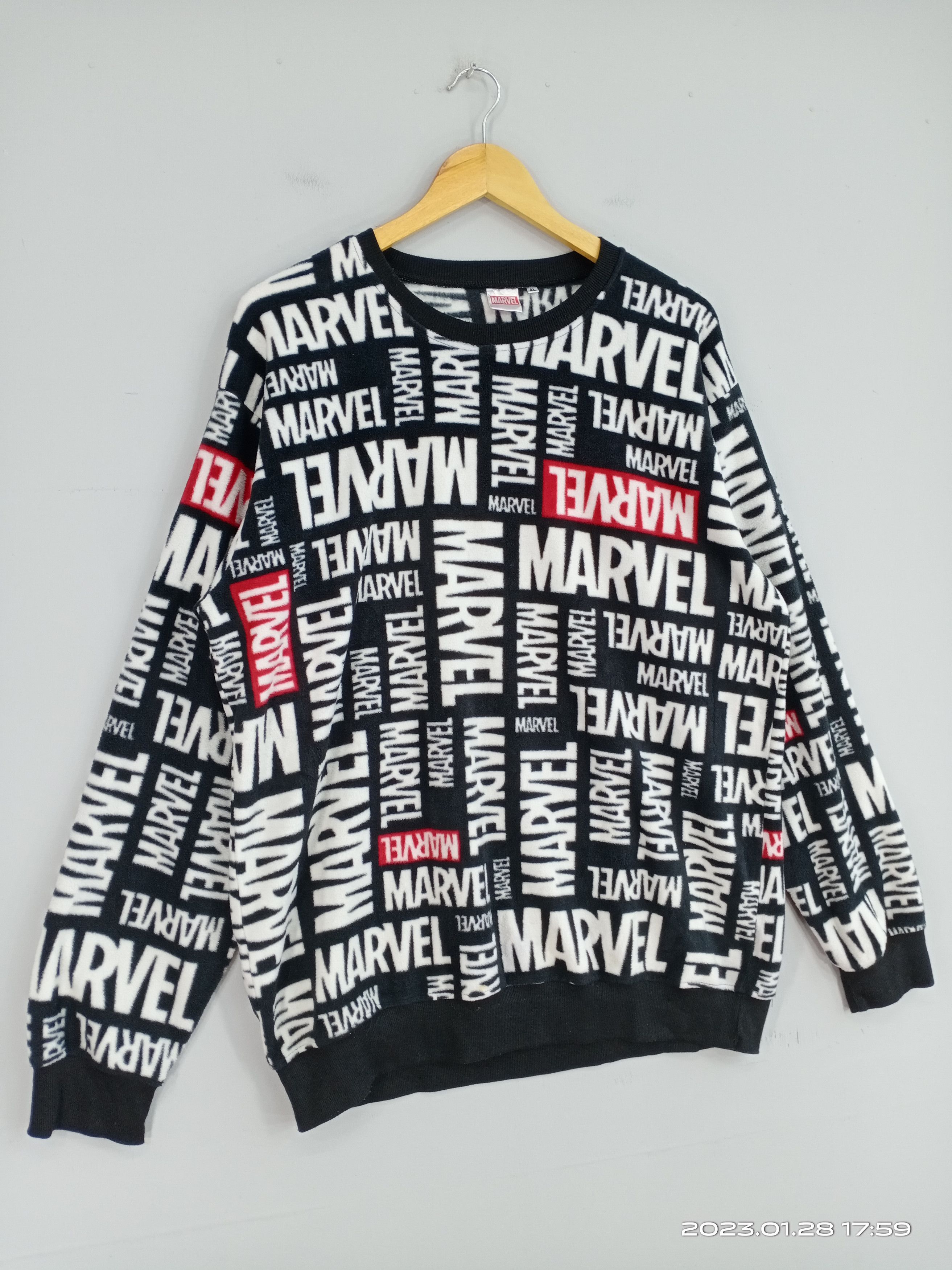 Japanese Brand × Marvel Comics 💥RARE💥Marvel Fullprint Fleece Sweatshirt Size US L / EU 52-54 / 3 - 2 Thumbnail