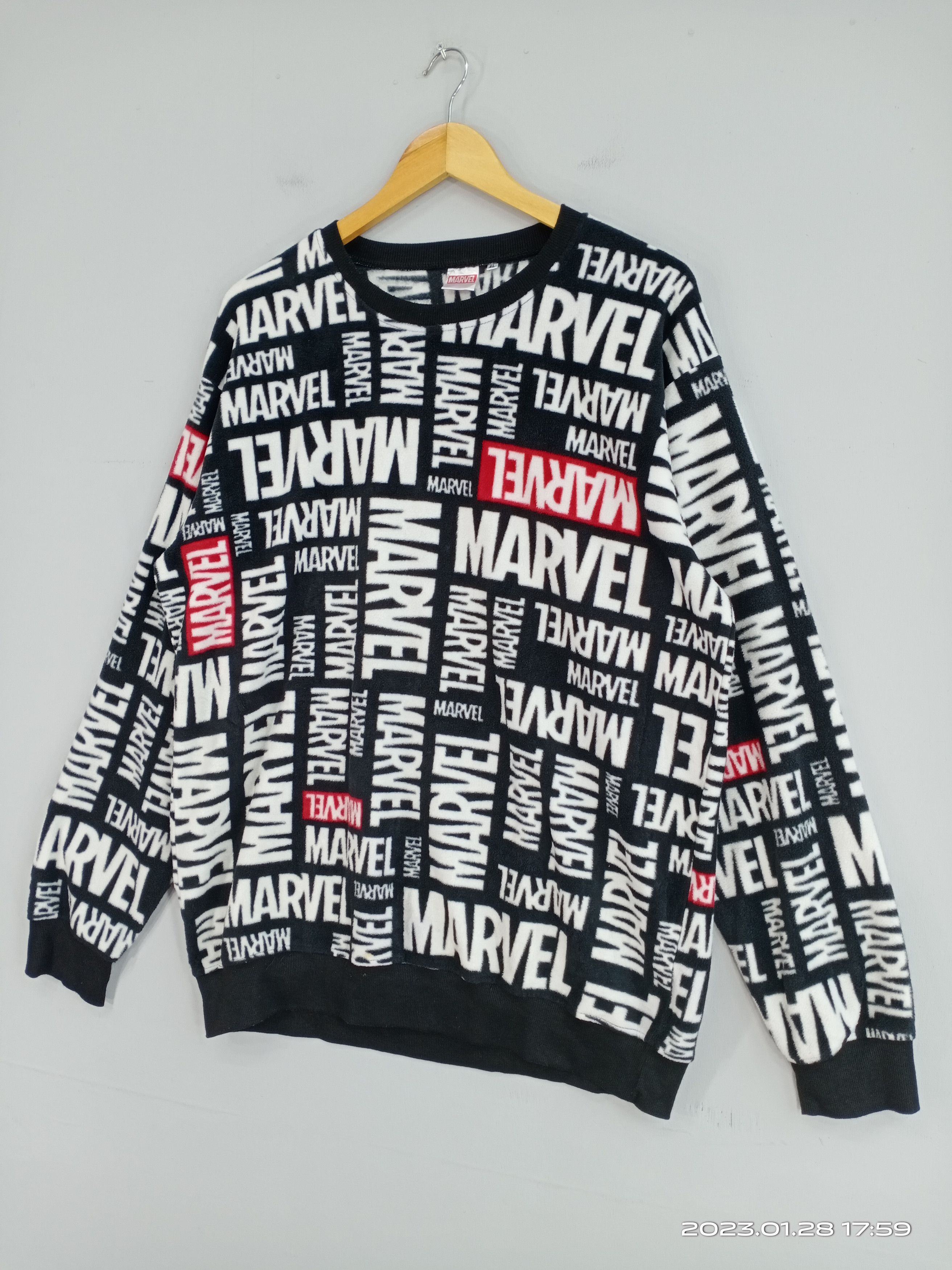 Japanese Brand × Marvel Comics 💥RARE💥Marvel Fullprint Fleece Sweatshirt Size US L / EU 52-54 / 3 - 3 Thumbnail