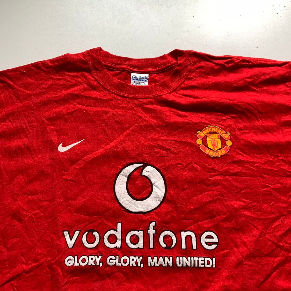 Nike Vintage 2004 Manchester United nike graphic t shirt red Size US XL / EU 56 / 4 - 3 Thumbnail