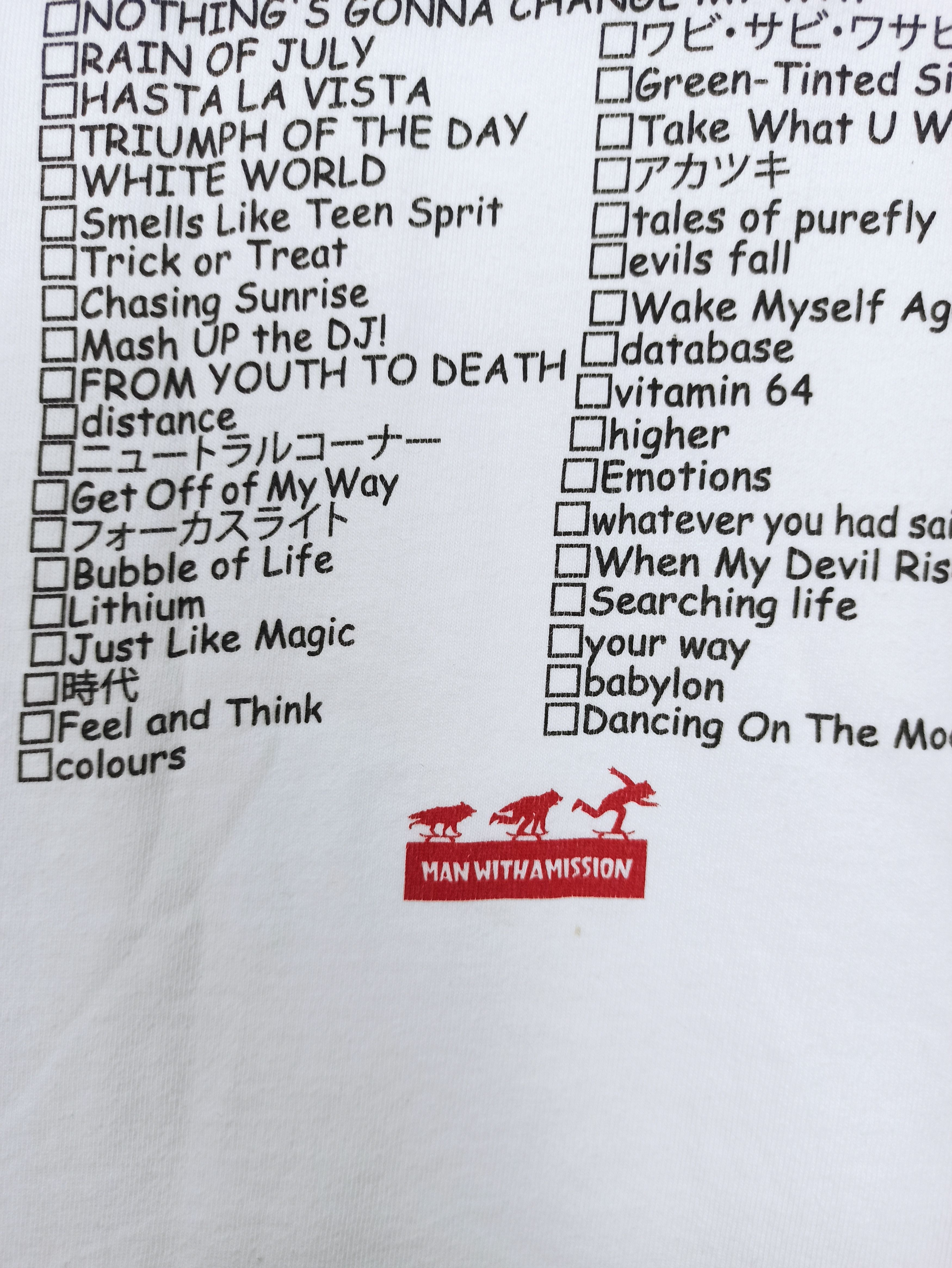 Band Tees MAN WITH A MISSION Band Tee Japanese Alternative rock (c41) Size US S / EU 44-46 / 1 - 5 Thumbnail
