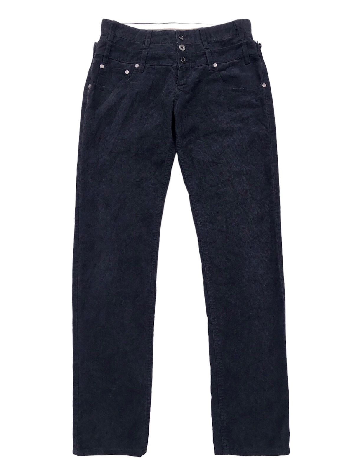 Japanese Brand × PPFM PPFM Double Waist Codes Combine Corduroy Pants Size US 30 / EU 46 - 1 Thumbnail