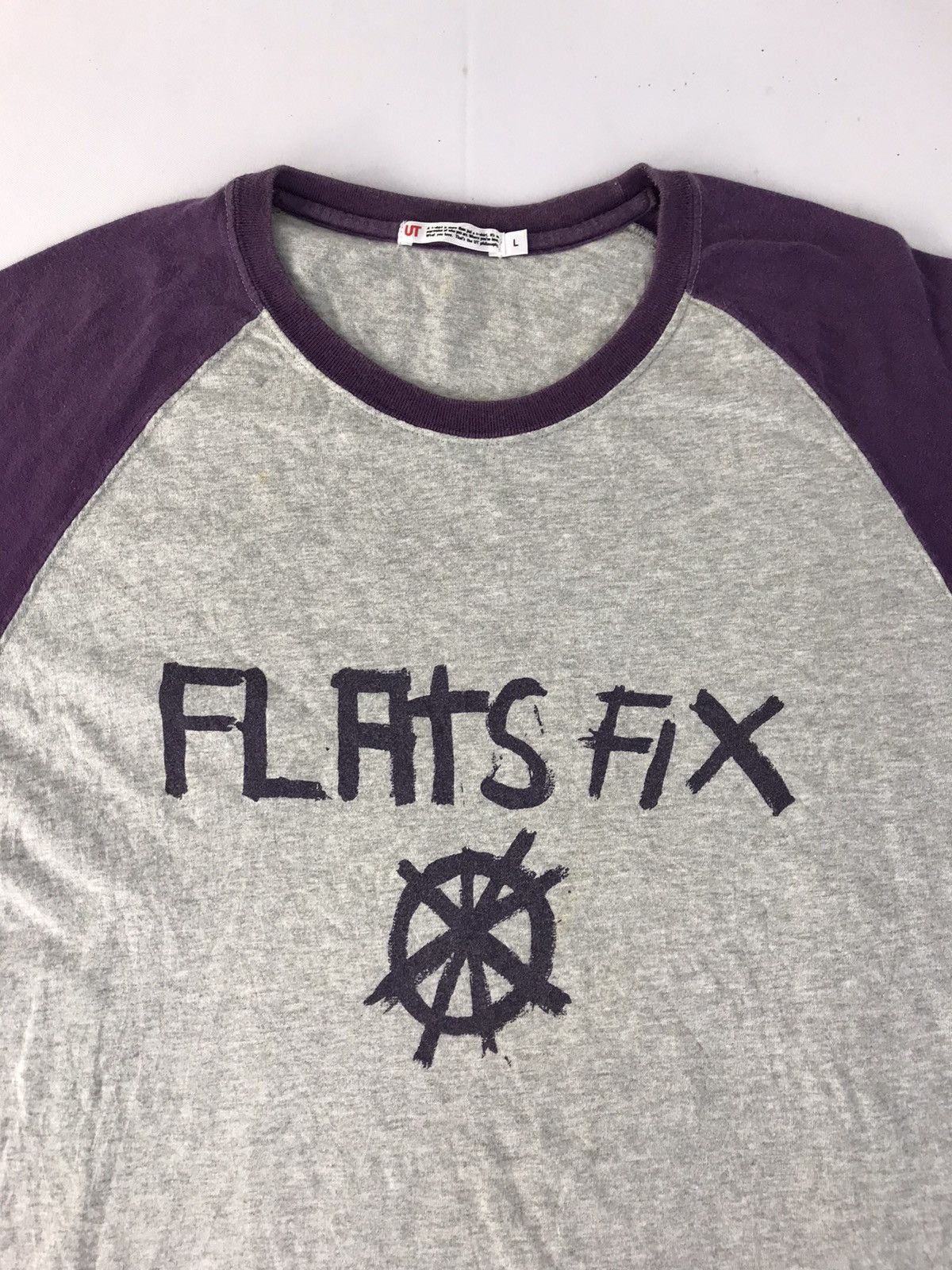 Jean-Michel Basquiat Jean Michel Basquiat Flats Fix 3 Quater Raglan Printed Tee Size US L / EU 52-54 / 3 - 3 Thumbnail