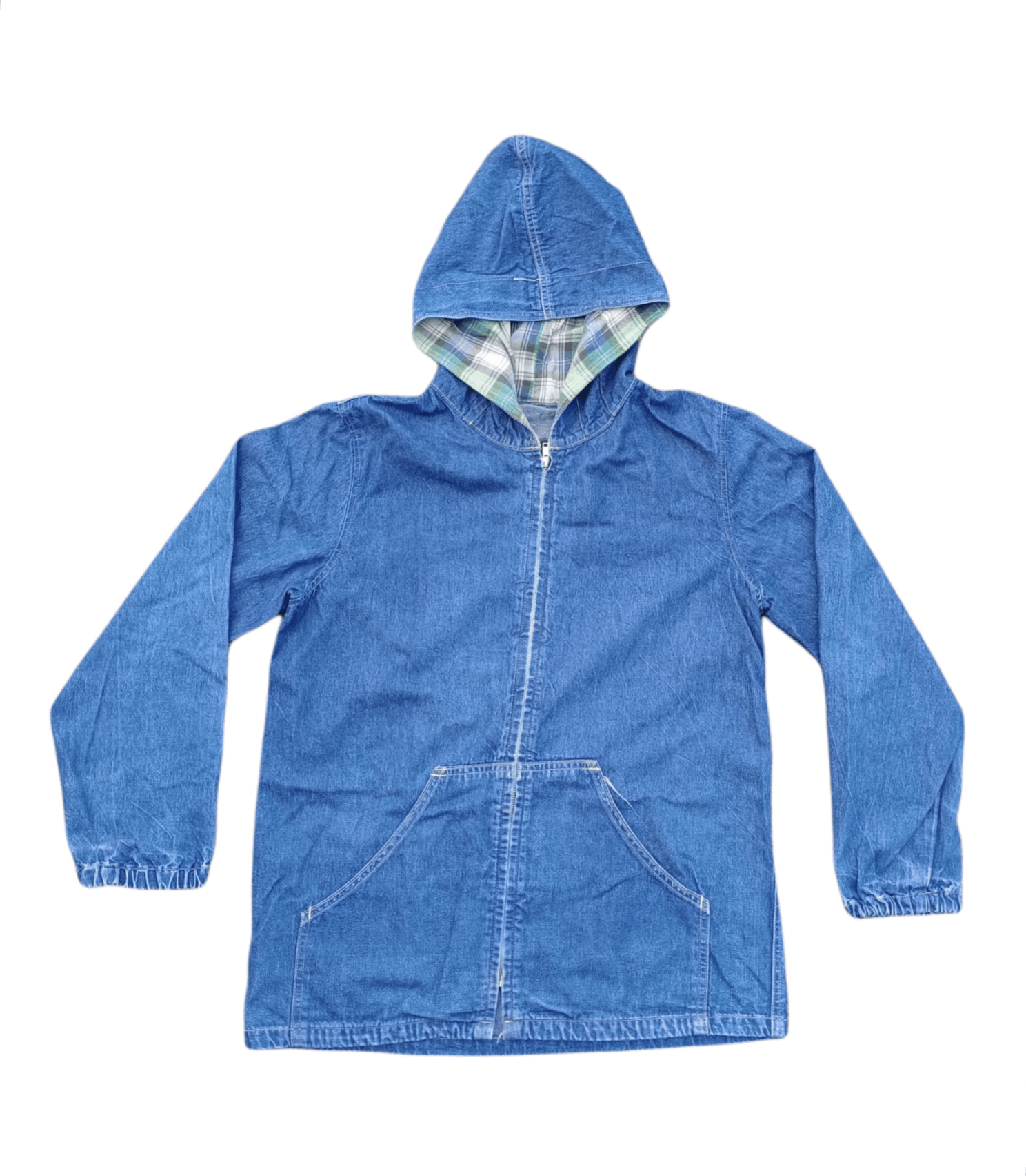 Japanese Brand 🔥Rare Design🔥Vintage Bobson Denim Workwear Hoodie Jacket Size US M / EU 48-50 / 2 - 1 Thumbnail