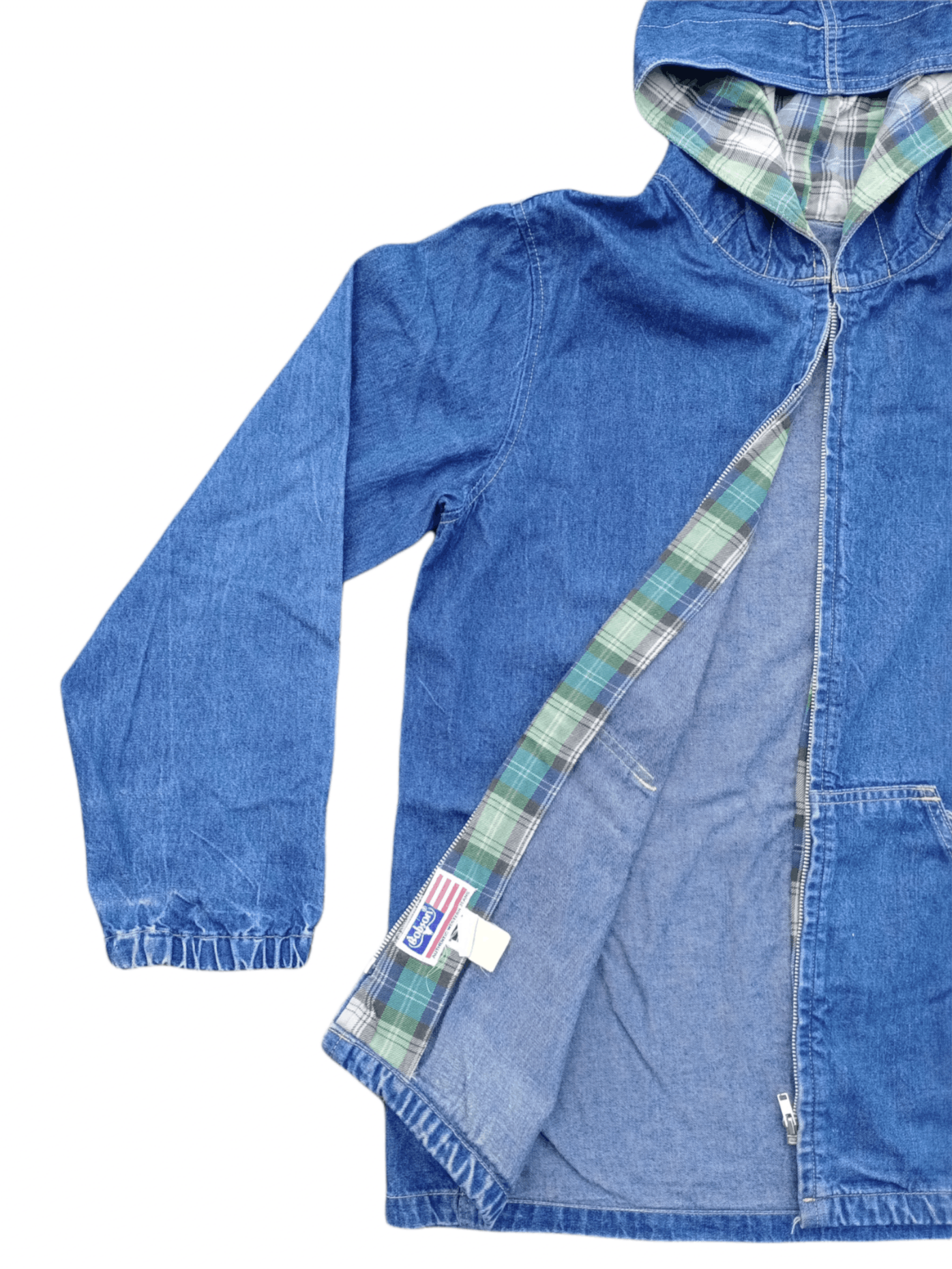 Japanese Brand 🔥Rare Design🔥Vintage Bobson Denim Workwear Hoodie Jacket Size US M / EU 48-50 / 2 - 3 Thumbnail