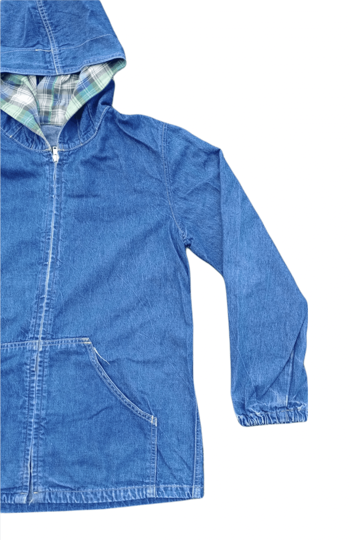 Japanese Brand 🔥Rare Design🔥Vintage Bobson Denim Workwear Hoodie Jacket Size US M / EU 48-50 / 2 - 2 Thumbnail