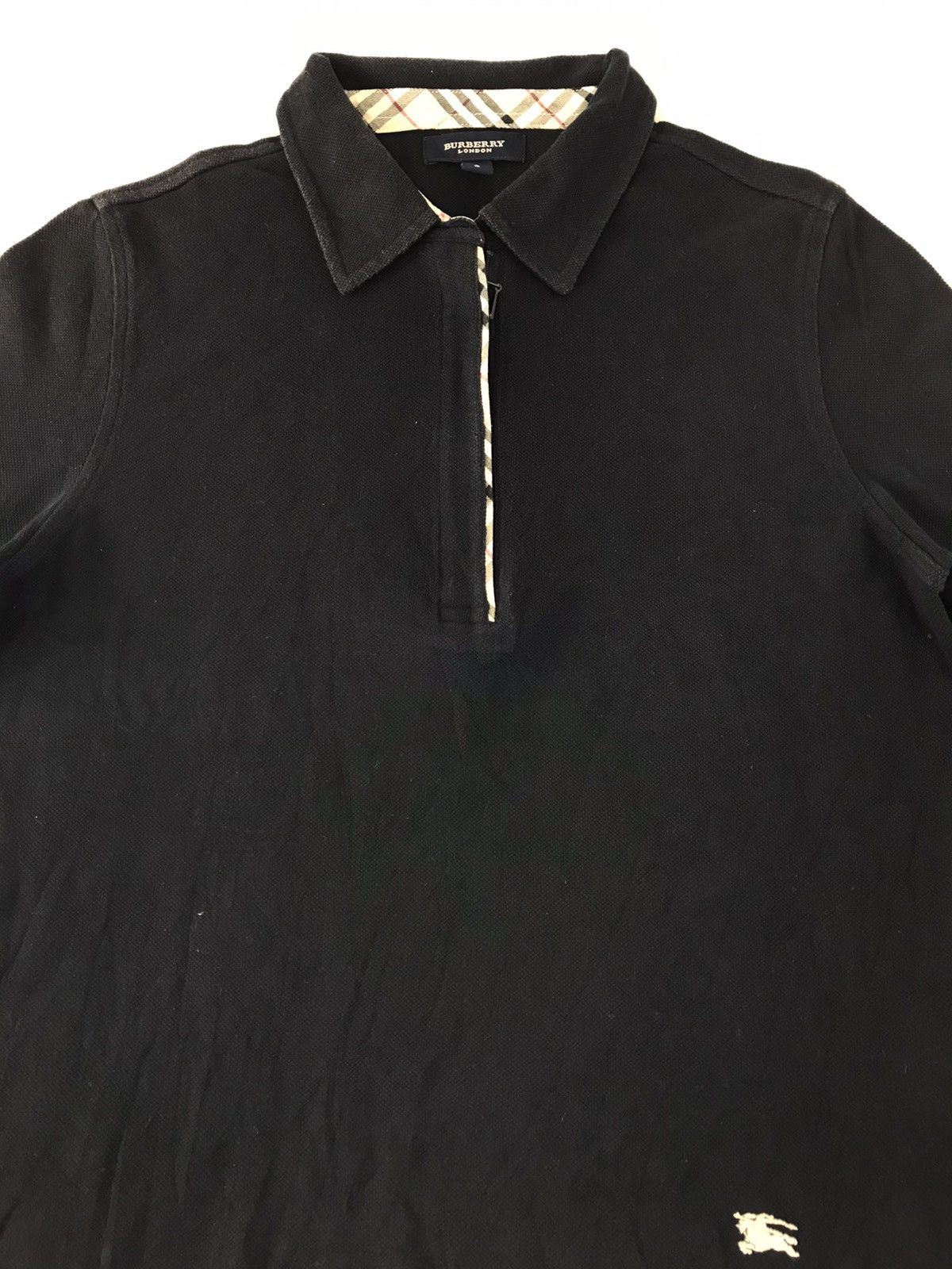 Burberry Burberry London Nova Check Monogram Plain Longsleeve Polo Size S / US 4 / IT 40 - 3 Thumbnail