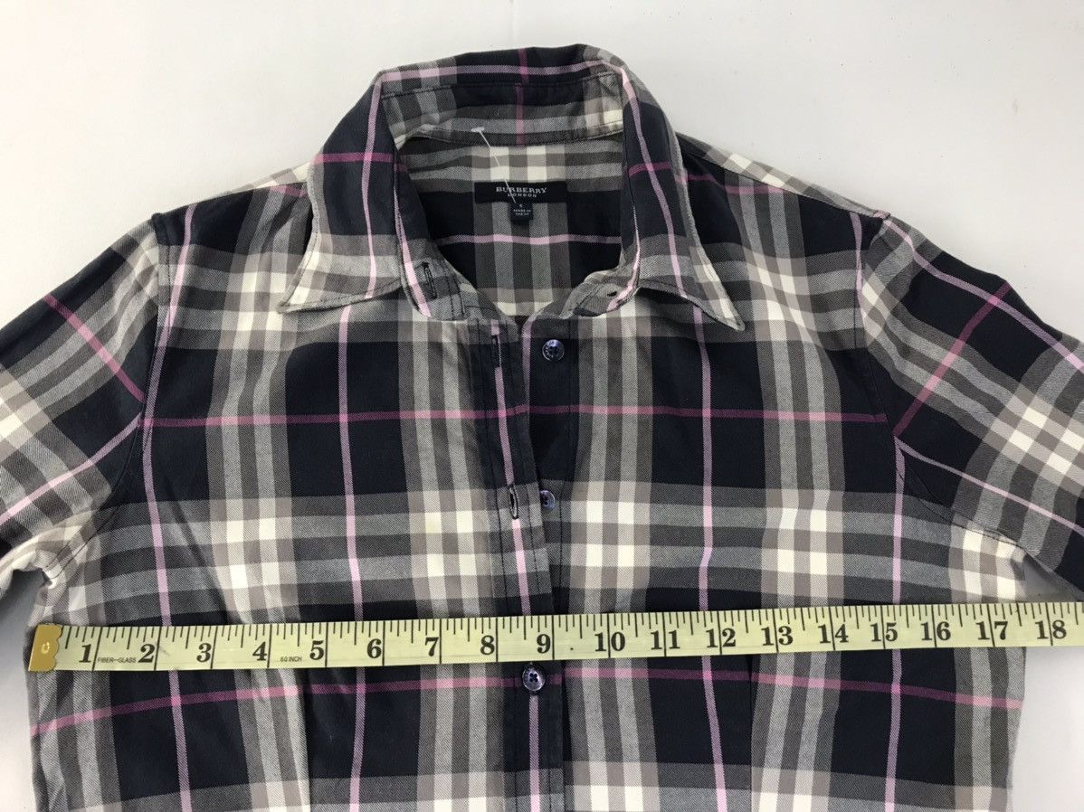 Burberry Burberry London Long Flannel Shirt Button Up Plaid Check Size S / US 4 / IT 40 - 5 Thumbnail