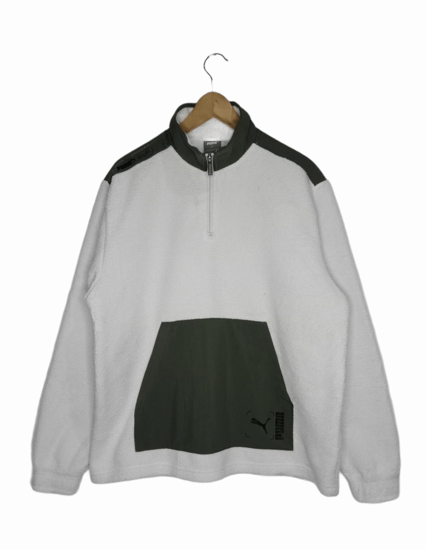 Puma Puma Half Zipper Fleece Deep Pile Jacket Size US L / EU 52-54 / 3 - 1 Thumbnail