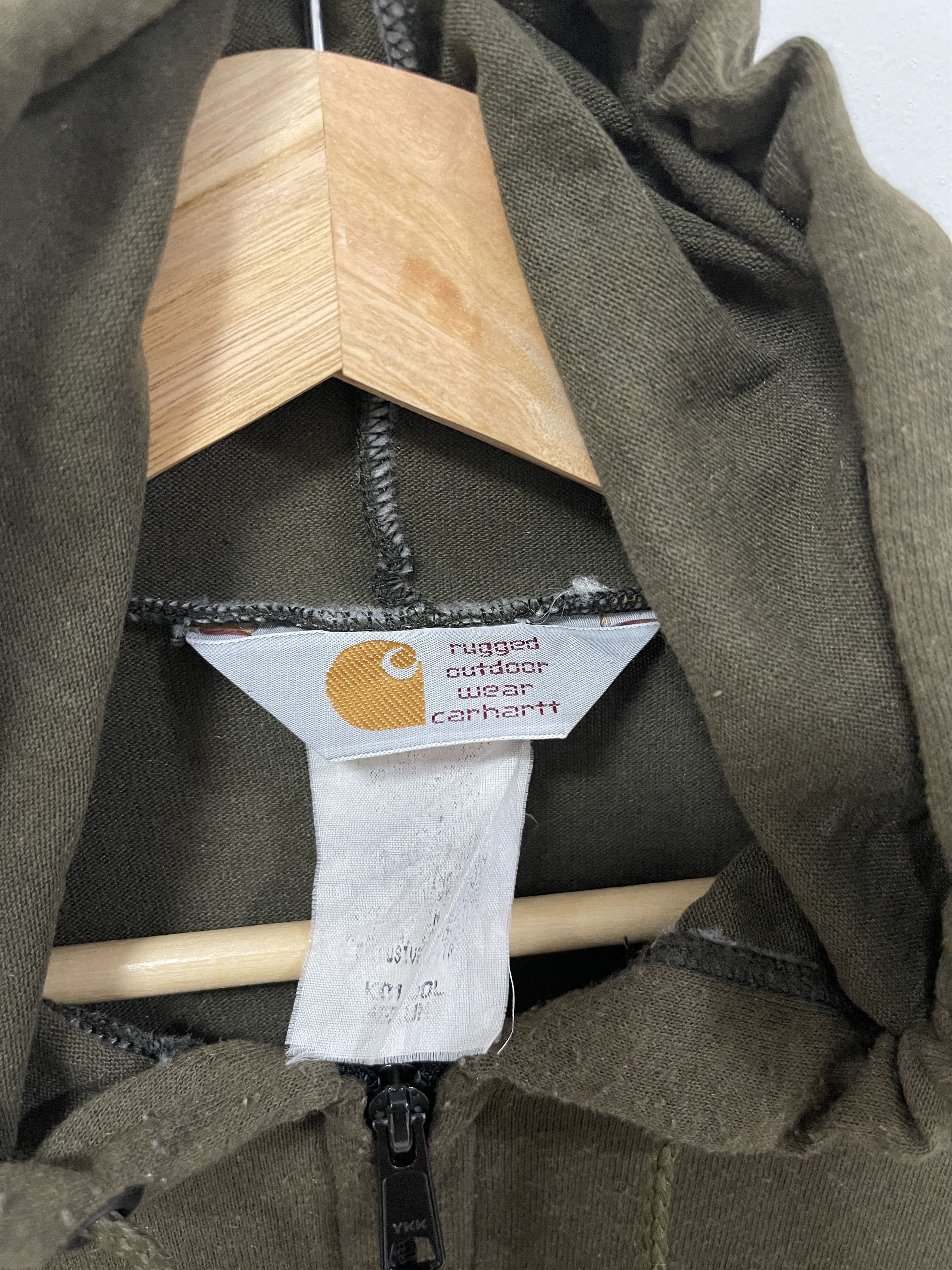 Carhartt × Vintage Distressed Carhartt Zip Up Hoodie Sweatshirt Size US S / EU 44-46 / 1 - 6 Thumbnail