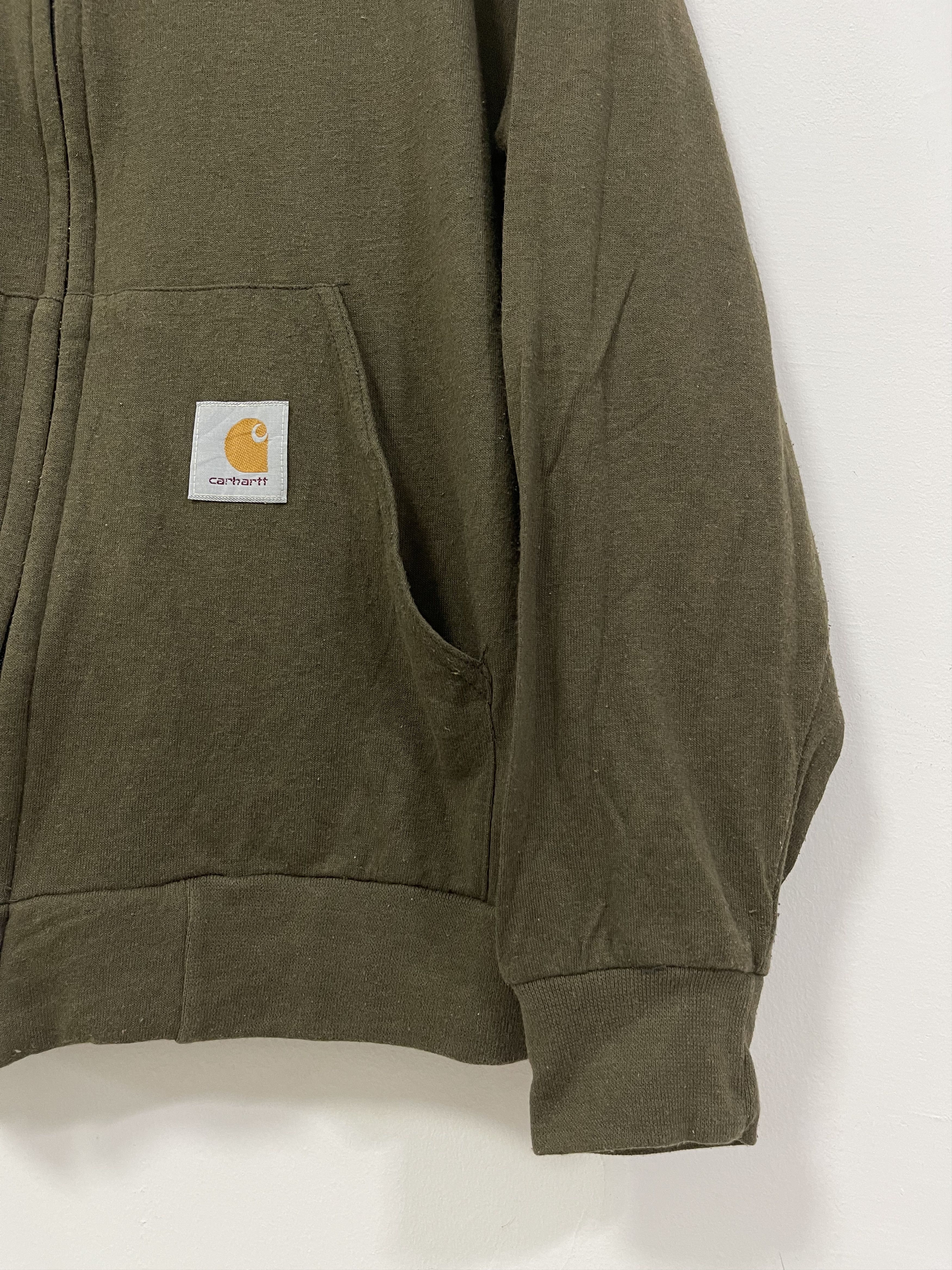 Carhartt × Vintage Distressed Carhartt Zip Up Hoodie Sweatshirt Size US S / EU 44-46 / 1 - 2 Thumbnail