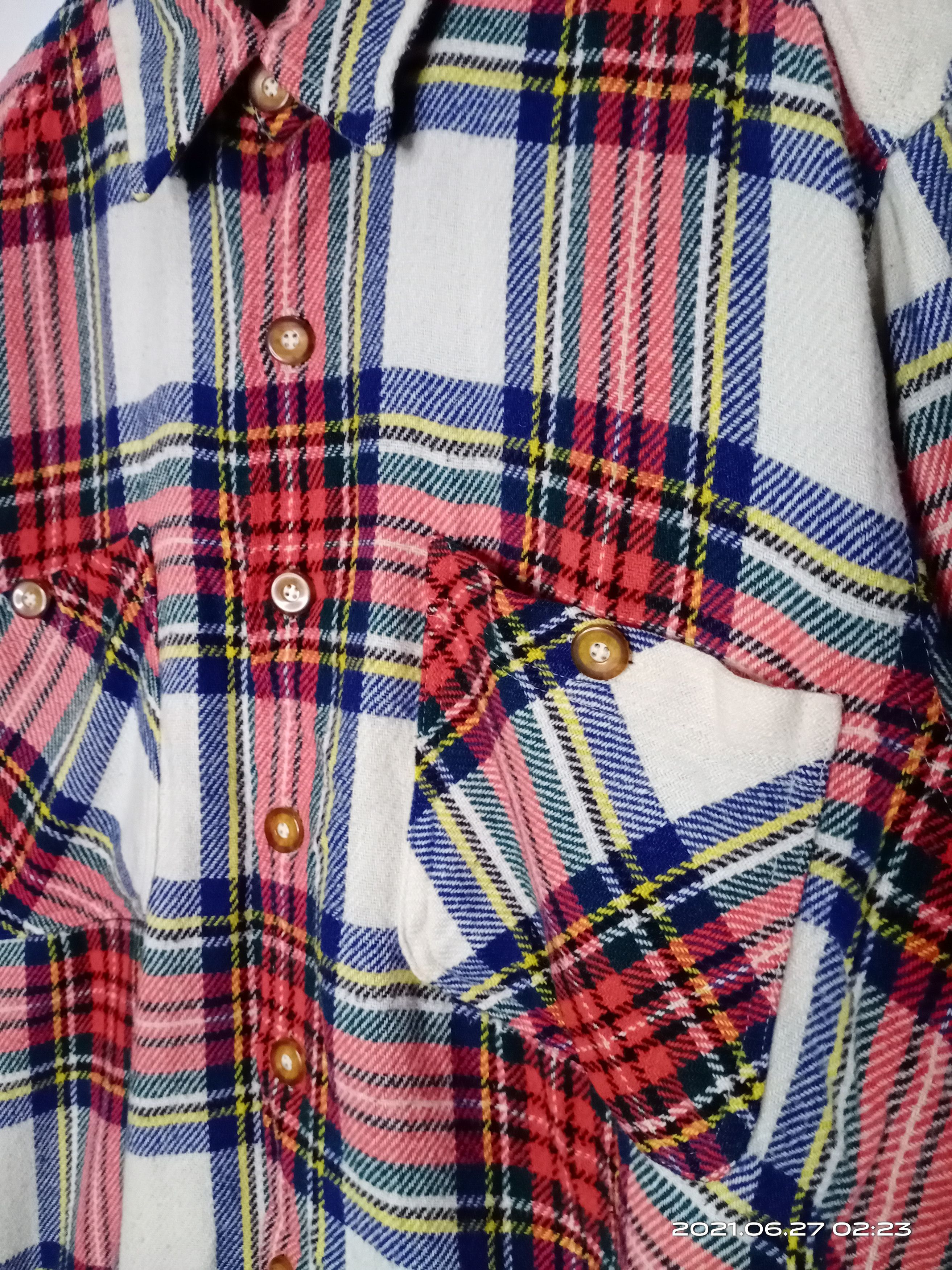 Edwin VINTAGE EDWIN OUTDOOR FLANNEL BUTTON UP SHIRT Size US L / EU 52-54 / 3 - 7 Thumbnail