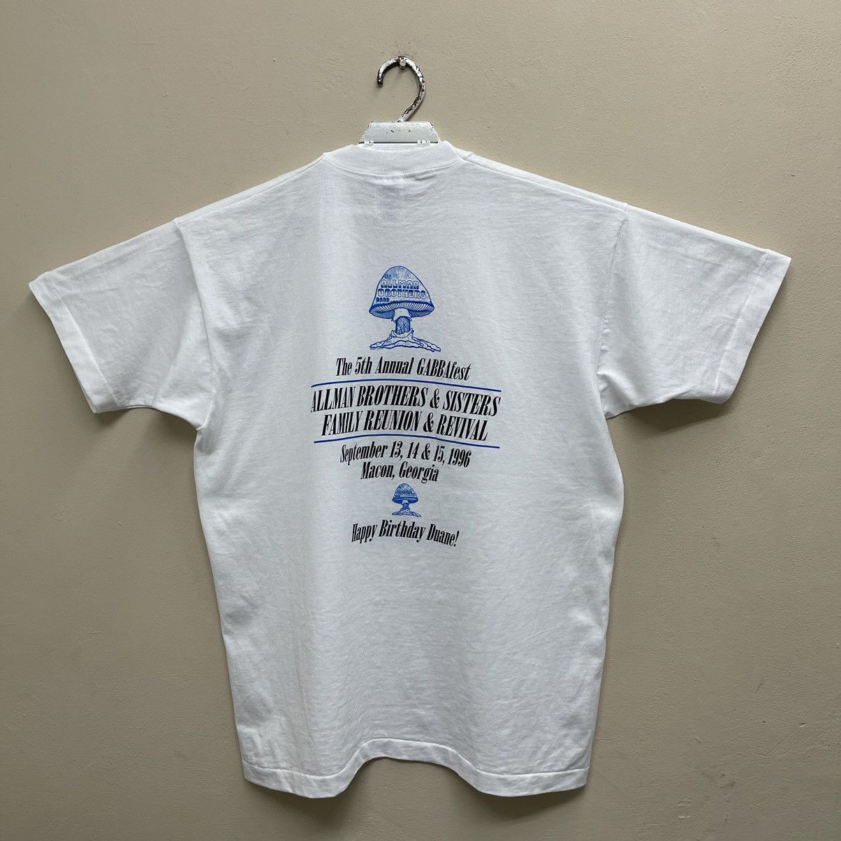 Band Tees Vintage 90s Duane Allman Stamp Image The Allman Brother Band Size US XL / EU 56 / 4 - 3 Thumbnail
