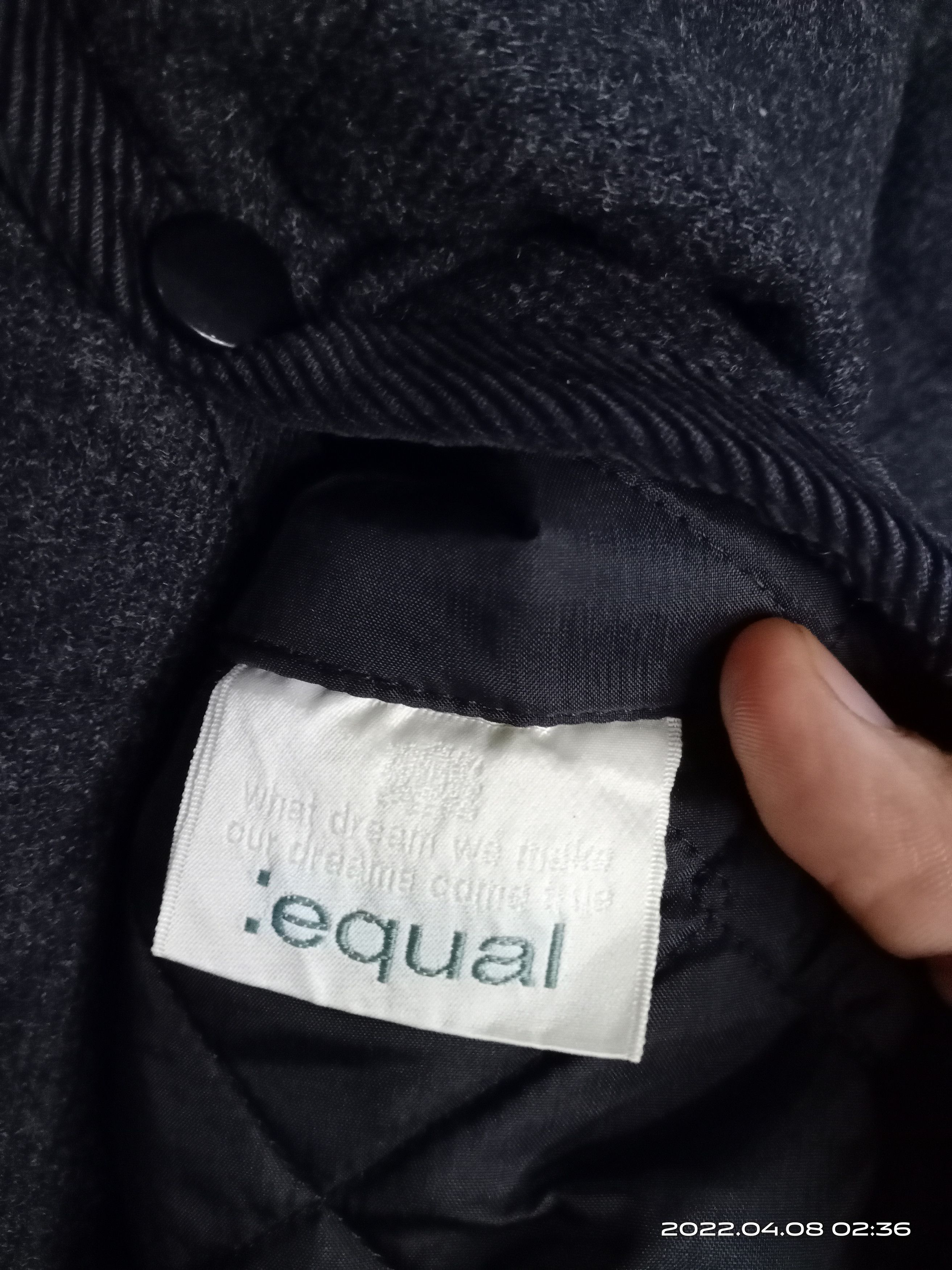 Designer Equal Wool Button Jacket Made In England Nice Design Size US L / EU 52-54 / 3 - 6 Thumbnail