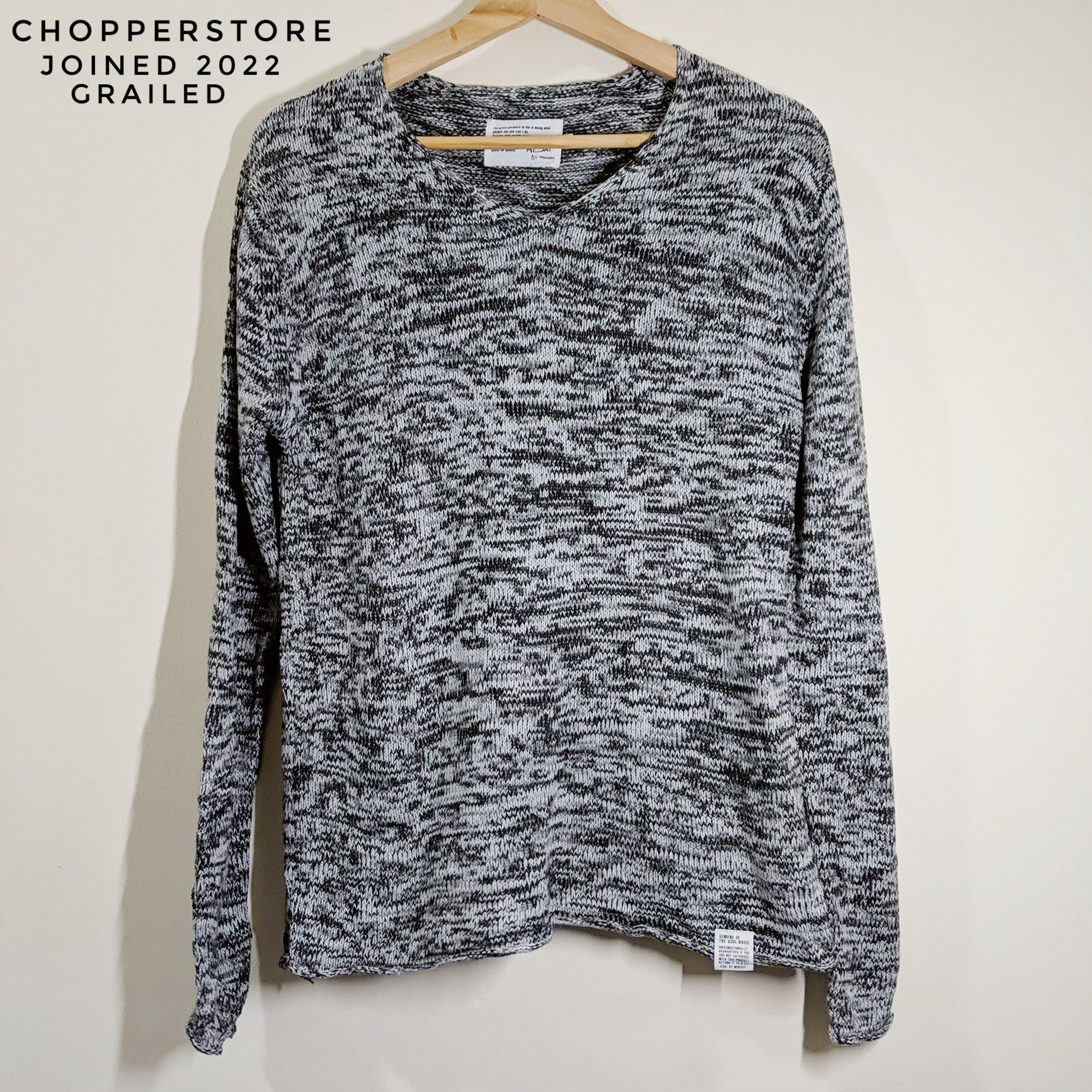 Aran Isles Knitwear × Japanese Brand Vintage Azul Knitwear Sweater Jumper Size US M / EU 48-50 / 2 - 1 Thumbnail
