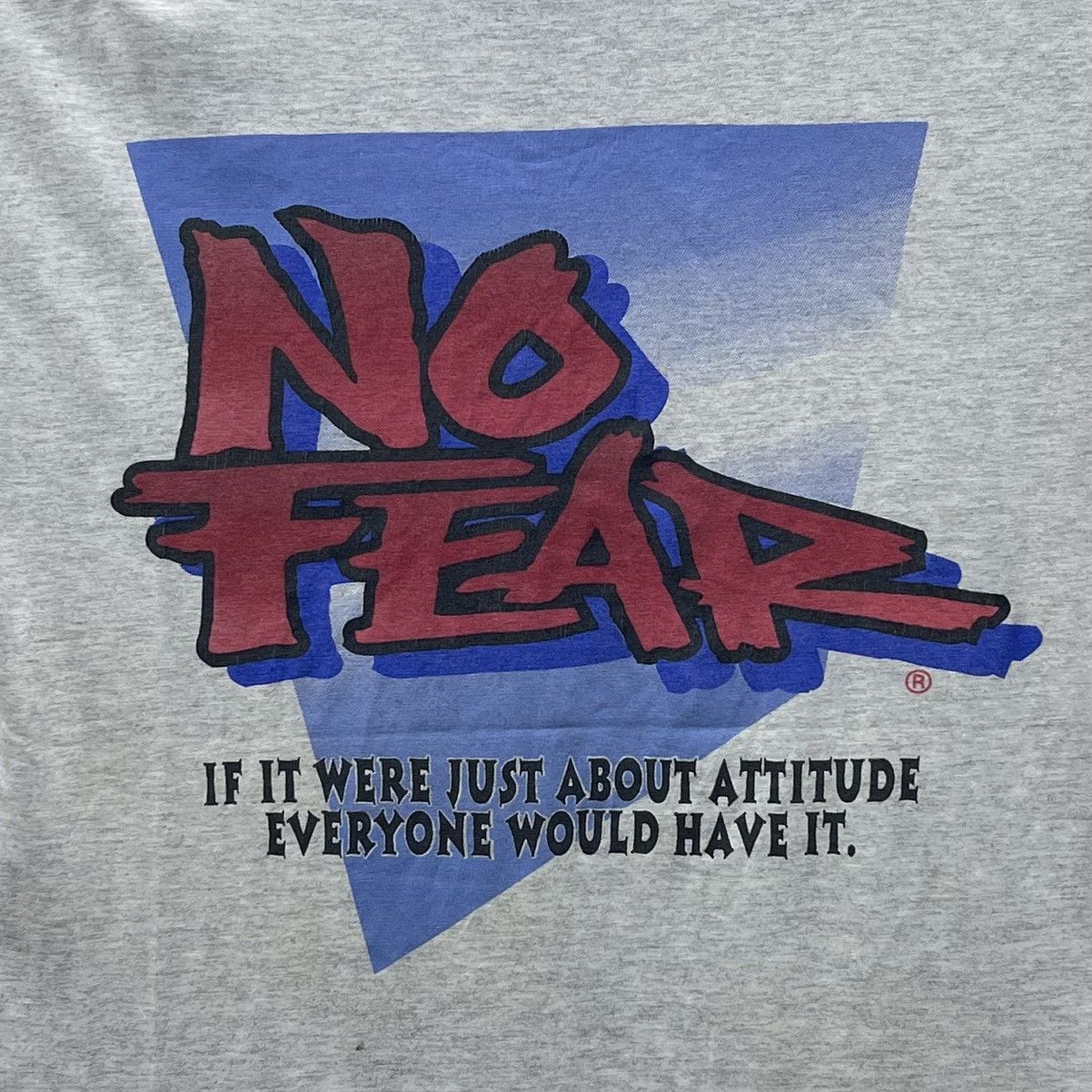 No Fear × Vintage Vintage 90s No Fear T-Shirt All Single Stitch Size US L / EU 52-54 / 3 - 2 Thumbnail