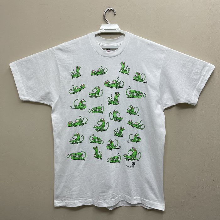 Vintage Vintage 90s T-Shirt Lizards Sex Position Kama Sutra Xlarge