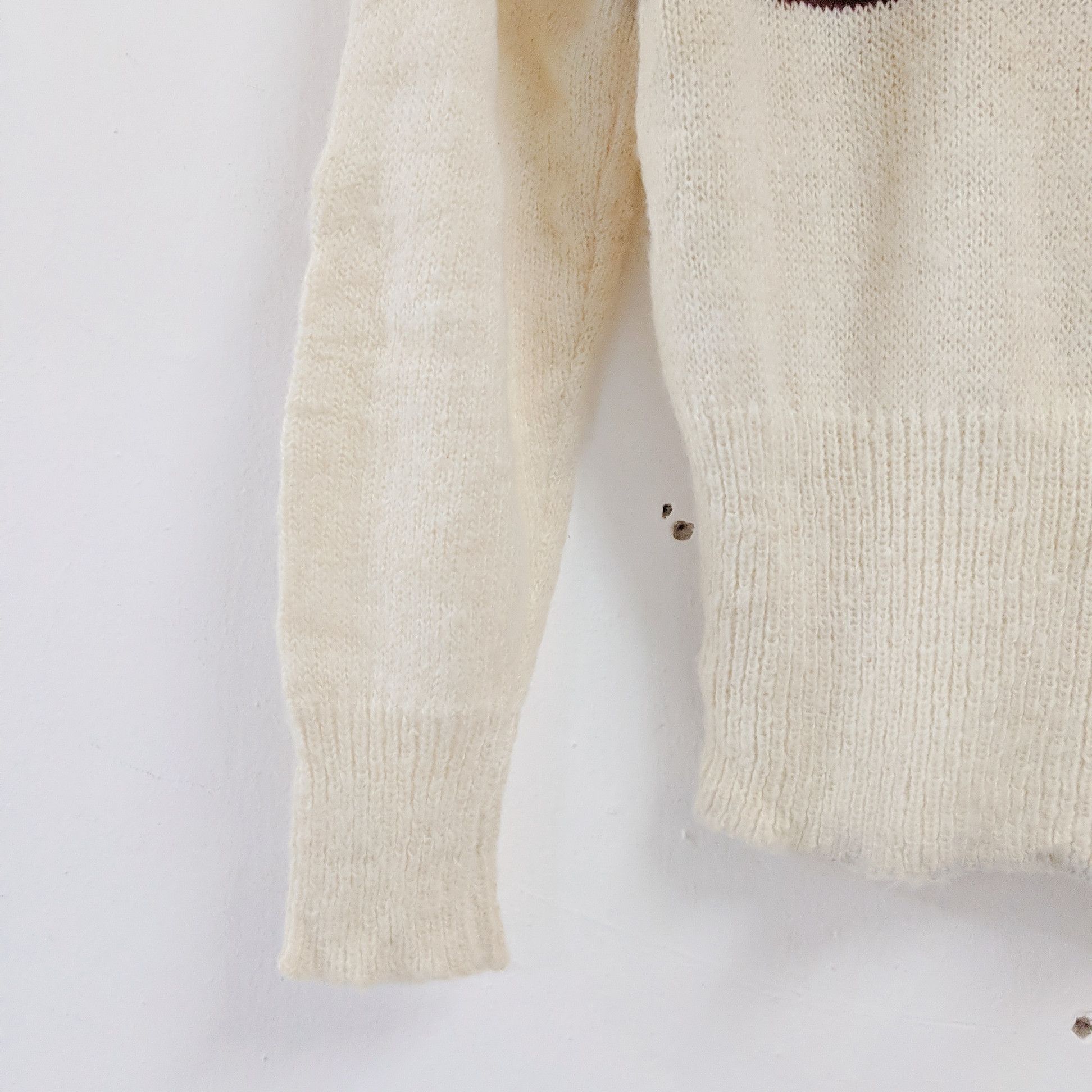 Aran Isles Knitwear × Japanese Brand Vintage Mariea Kim Stripe Knitwear Sweater Size US S / EU 44-46 / 1 - 7 Thumbnail