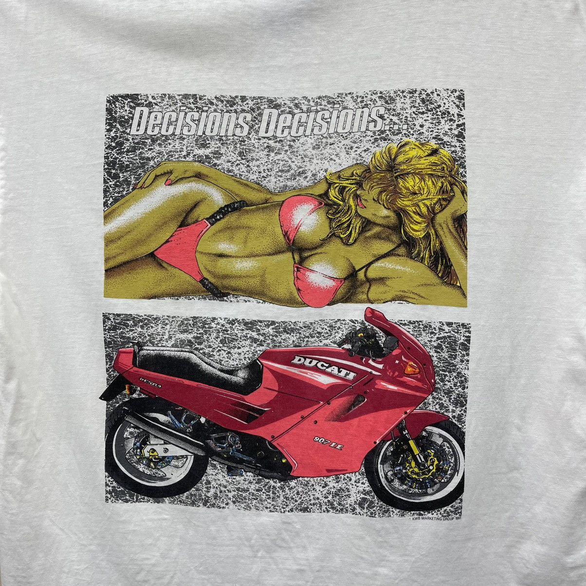 Ducati Vintage 90s Ducati The Winners Circle Sexy Girl Promo Tee Size US L / EU 52-54 / 3 - 2 Thumbnail