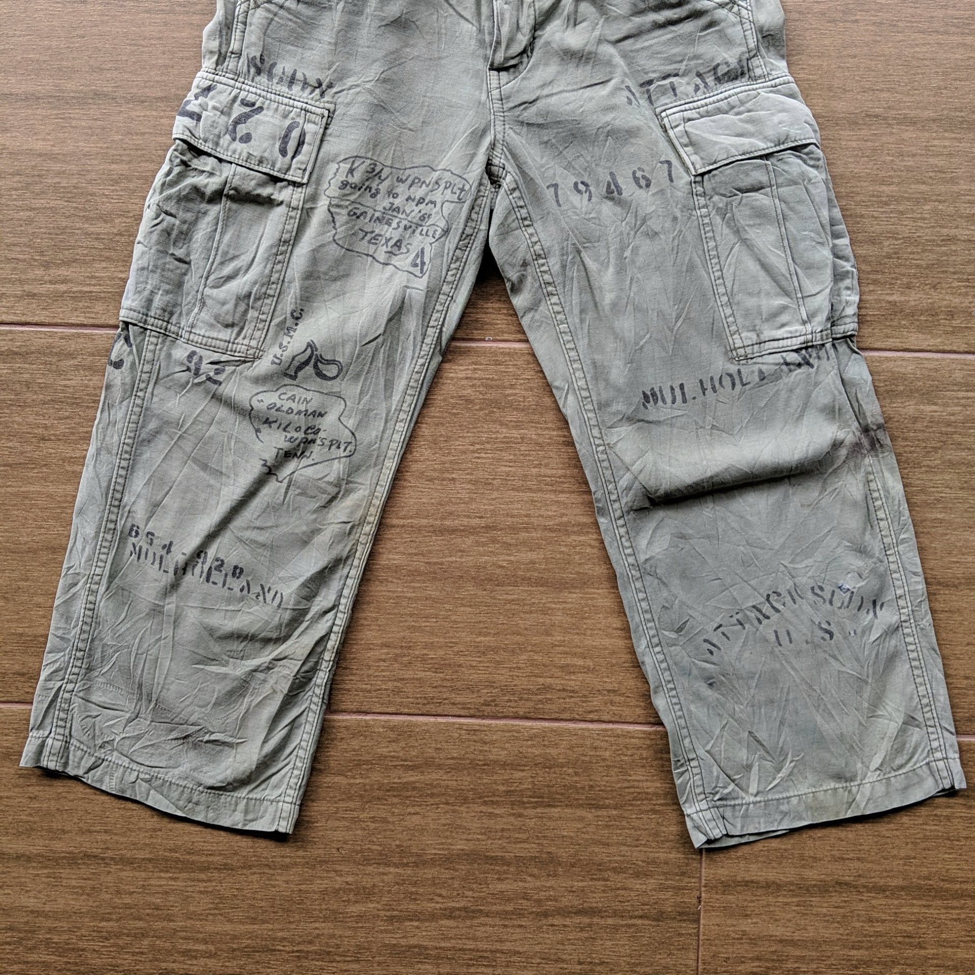 Japanese Brand Vintage Denim Duncaree Cargo Tactical Trousers Pants Size US 29 - 10 Thumbnail