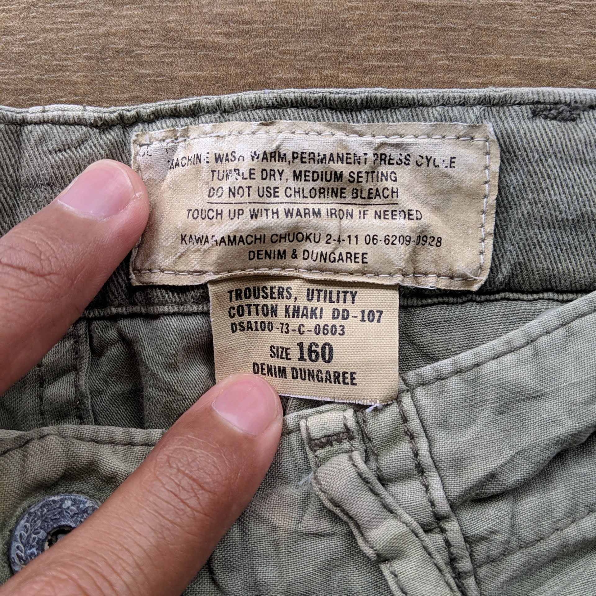 Japanese Brand Vintage Denim Duncaree Cargo Tactical Trousers Pants Size US 29 - 6 Thumbnail