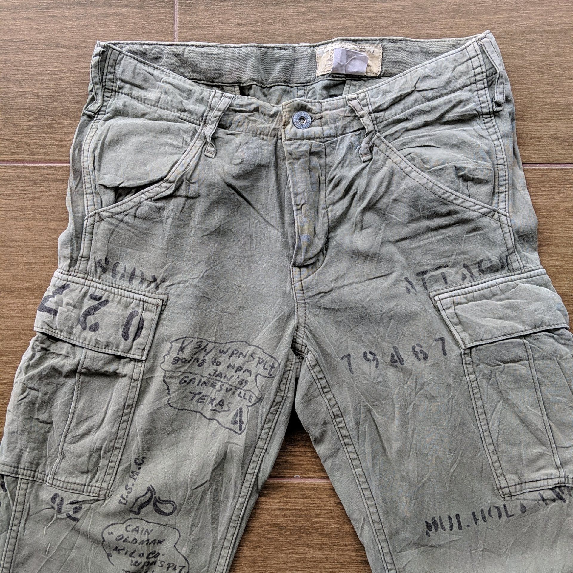 Japanese Brand Vintage Denim Duncaree Cargo Tactical Trousers Pants Size US 29 - 3 Thumbnail